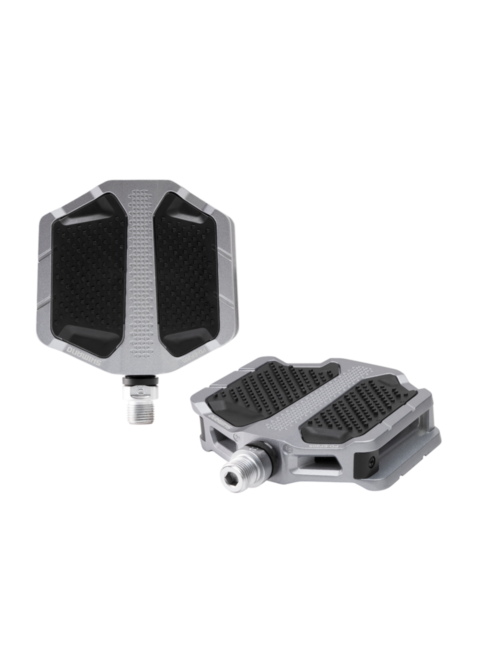 Shimano Pédales Plateforme Shimano PD-EF205, Argent