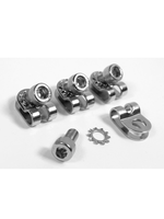 Velo Orange Ensemble de 4 Fixations pour Garde-Boues Velo Orange R-Clip, Argent