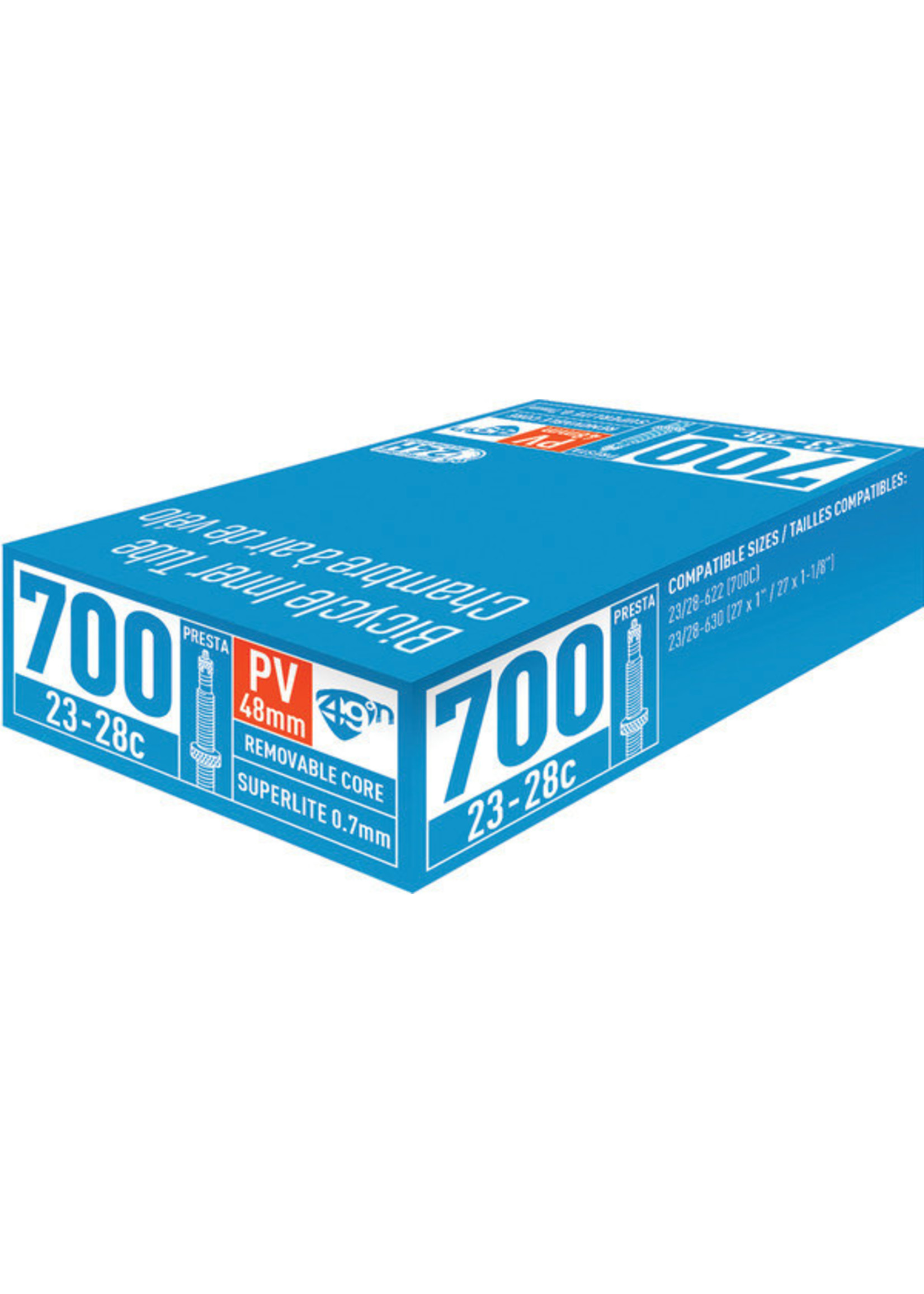 49N Chambre à Air 49N 700C X 23-28 mm, Valve Presta 60 mm