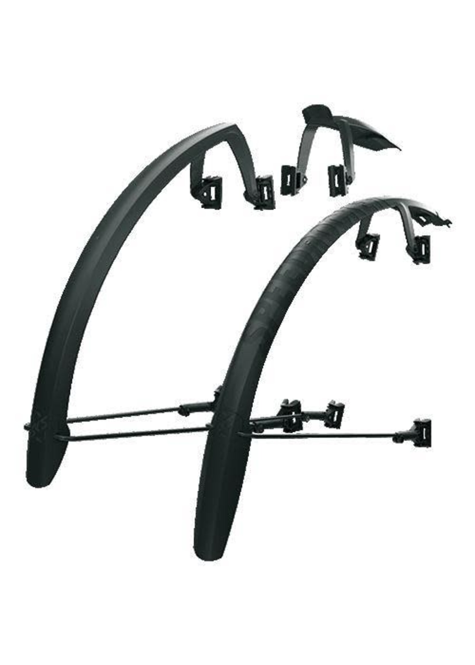 SKS Germany Ensemble de Garde-Boues Amovibles SKS SpeedRocker Gravel Fender, Noir Mat