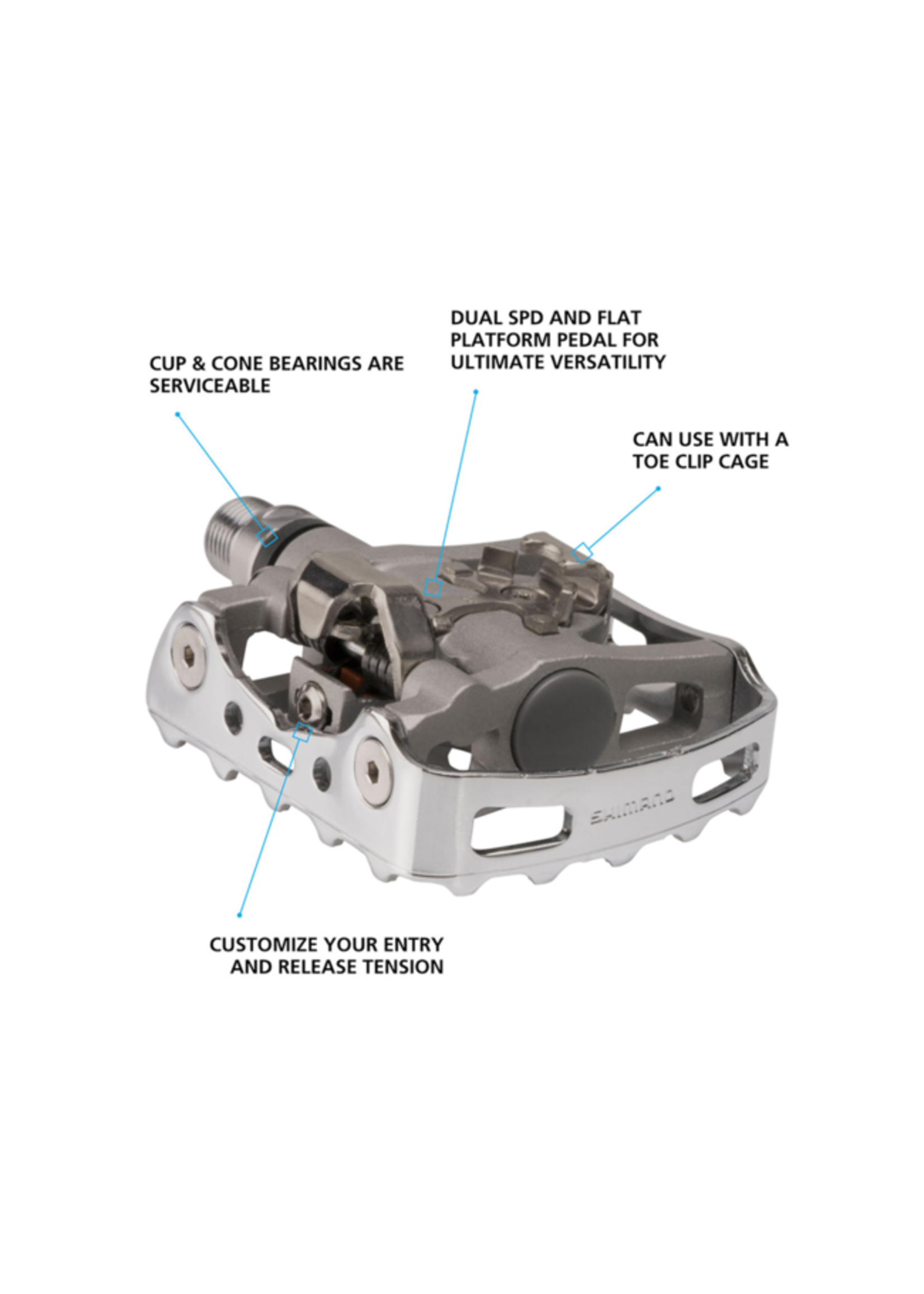Shimano Pédales Hybrides Shimano PD-M324