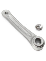 Manivelle Gauche en Alliage, Argent, 165mm, "diamant"