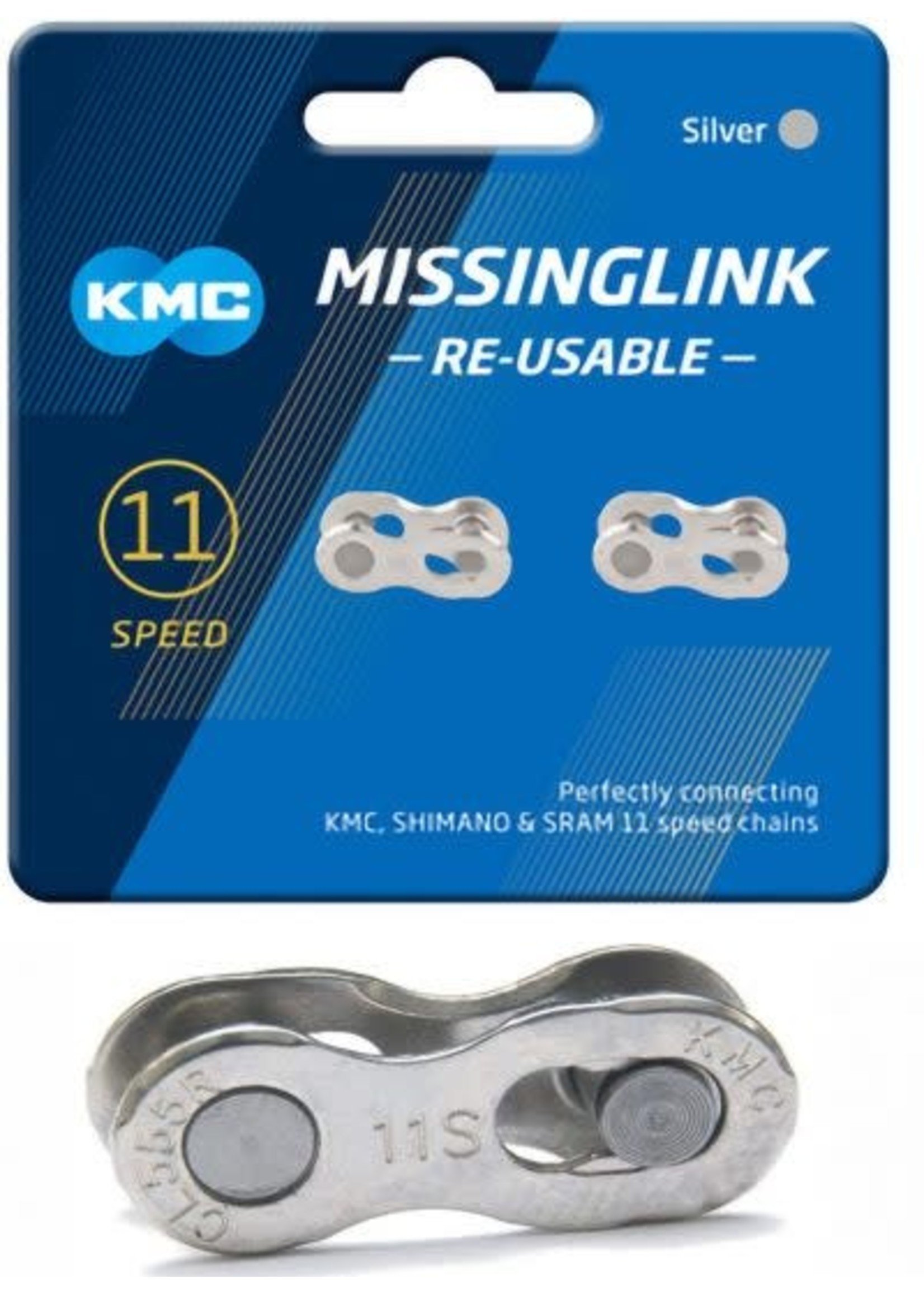 KMC Chains Maillon Ré-utilisable 11 Vitesses KMC MissingLink- Paire