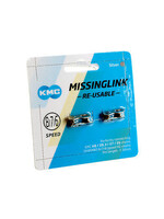 KMC Chains Paquet de 2 Missing Link KMC pour 6/7/8 Vitesses, 7,3 mm