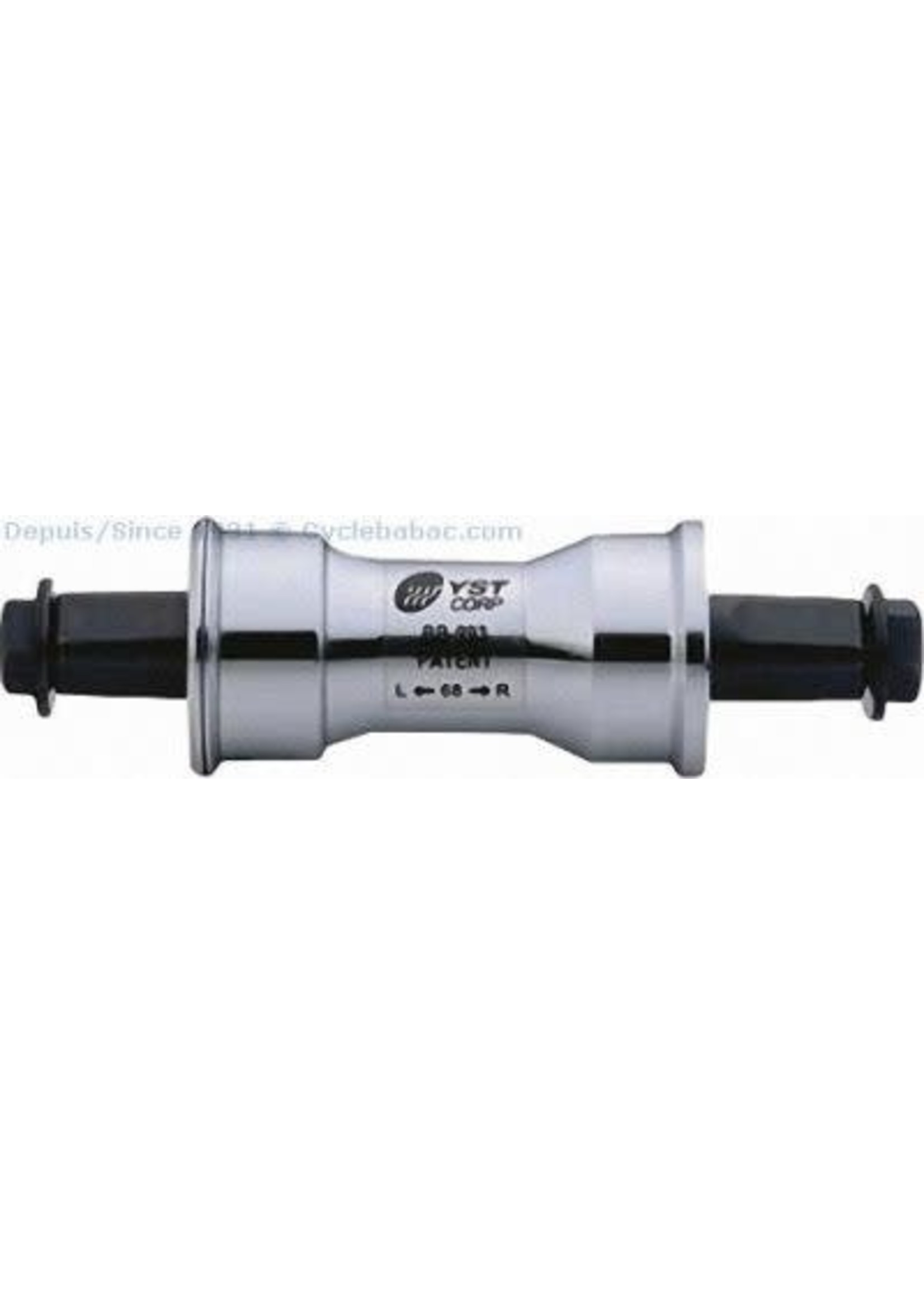 Jeu de pédalier YST CORP 68 x 110 mm pour cuvette sans filets