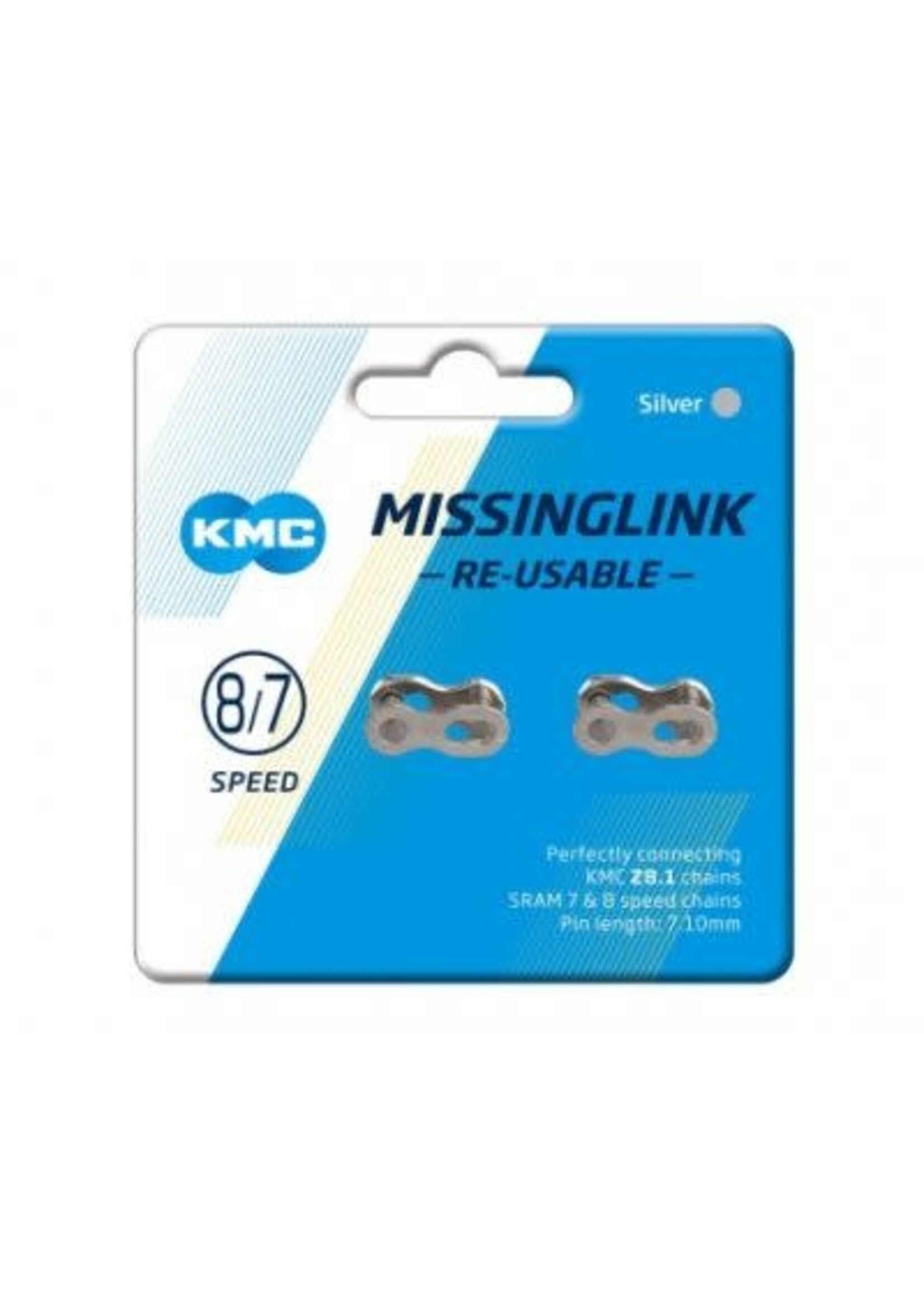 KMC Chains Connecteur KMC MissingLink 7.1mm 7,8-vitesses 2 Paires