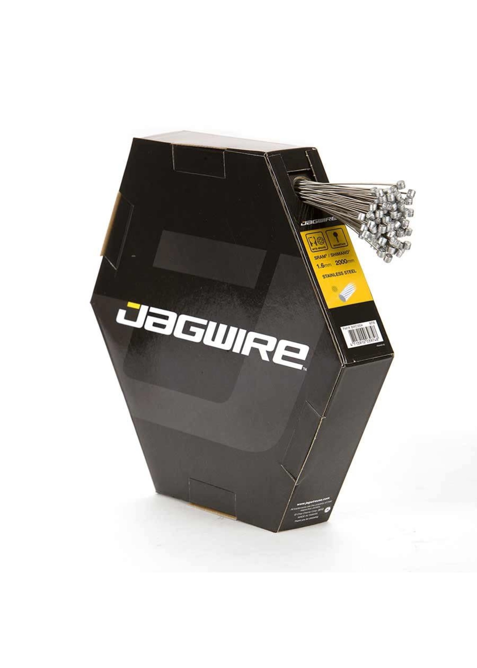 Jagwire Câble de frein MTB Jagwire ''Basics'' Inox 1.5mm 2000mm Boîte de 100