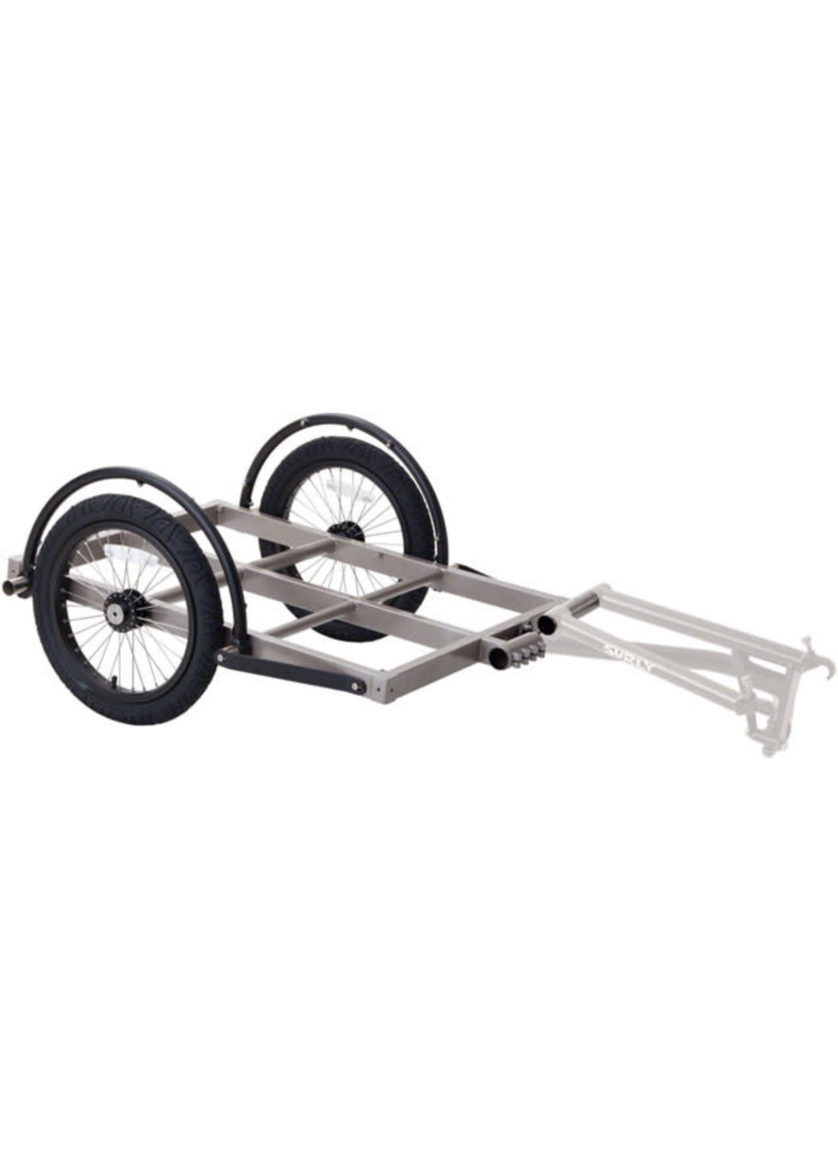 Surly Remorque Surly Ted, Plateforme courte, Roues 16", Grises