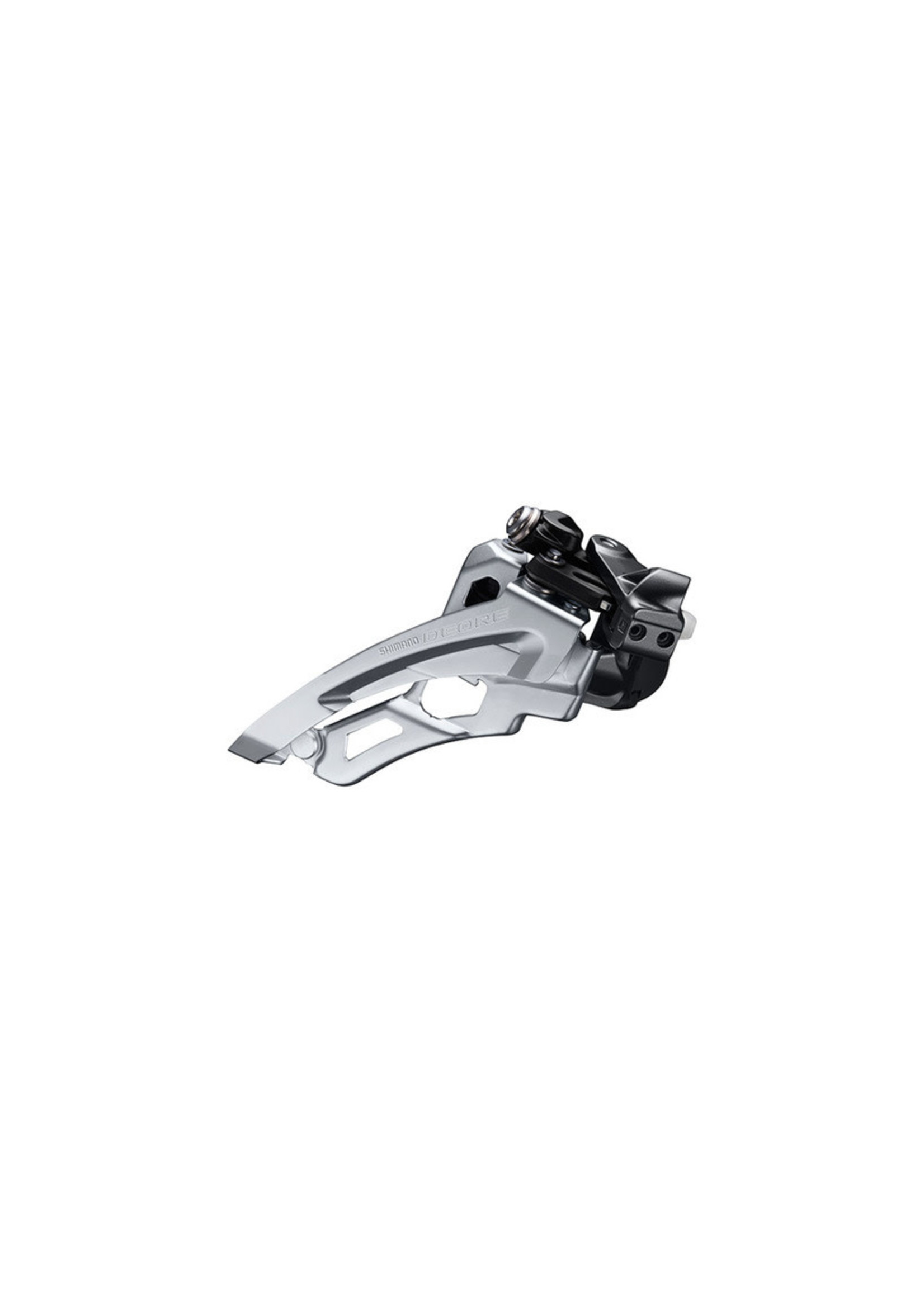 Shimano Dérailleur avant Shimano FD-M6000-M Deore pour 3x10 vitesses, tirage latéral, Avec Collet