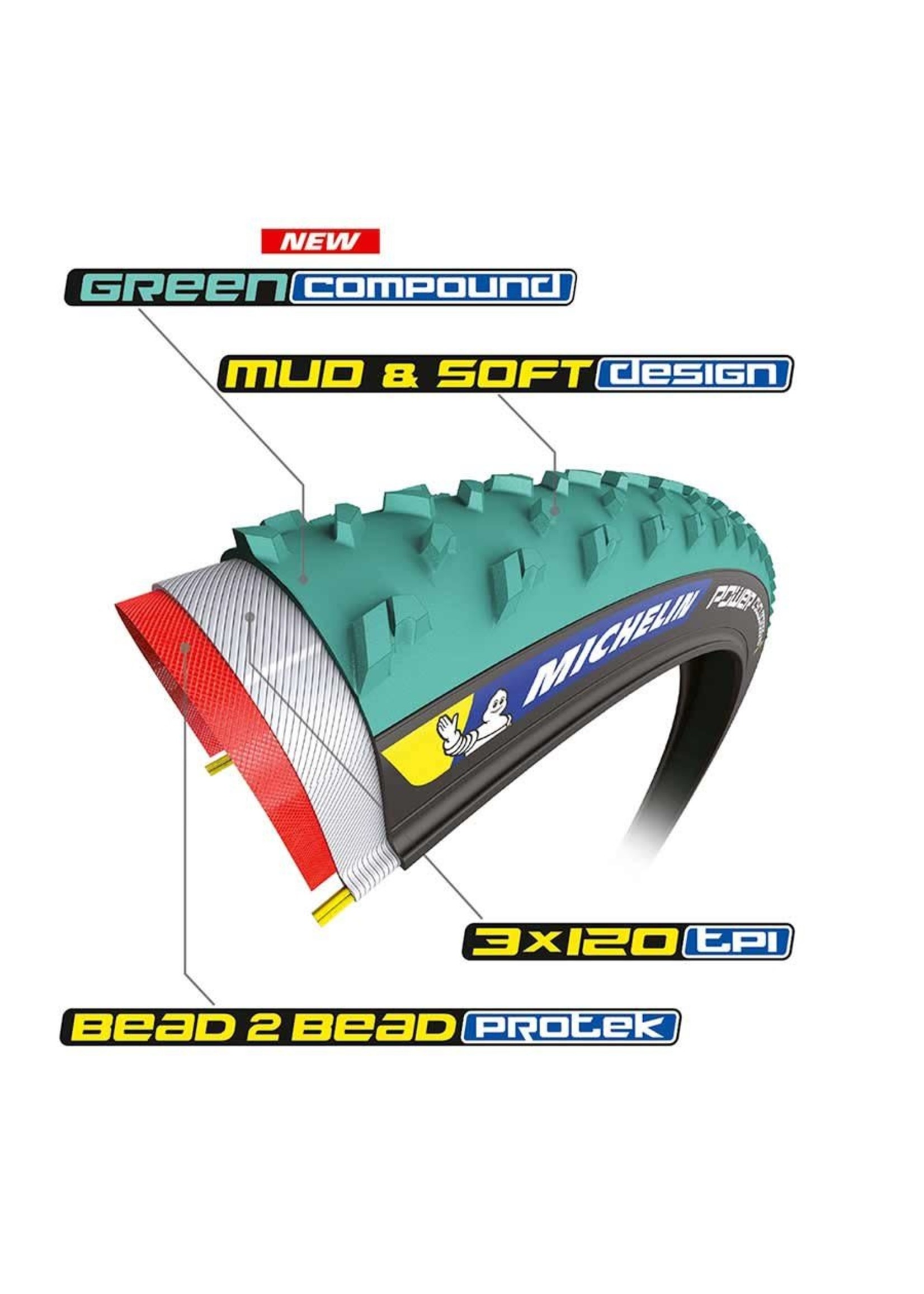 Michelin Pneu Michelin Power Cyclocross Mud 700C X 33 mm - 33-622