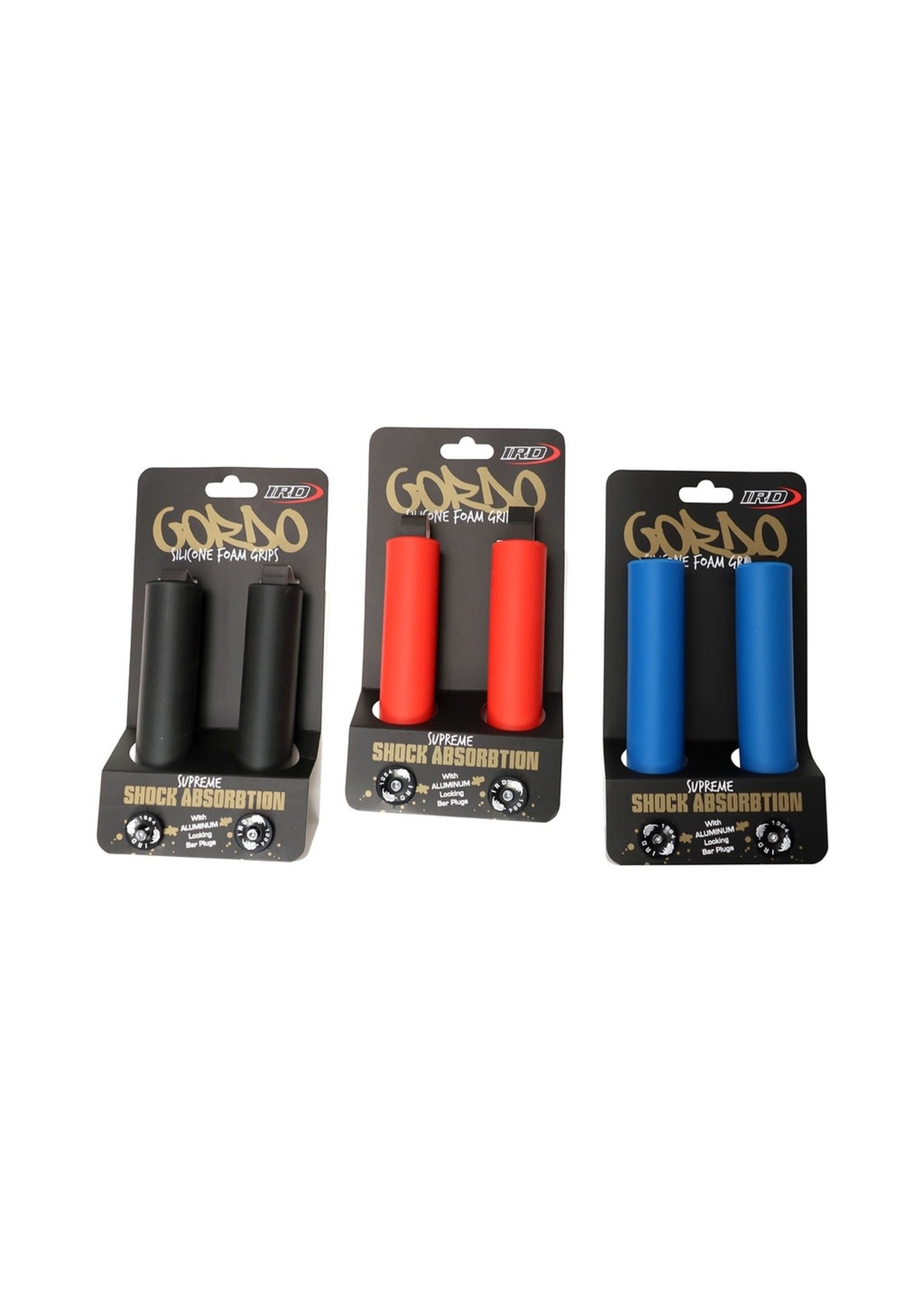 IRD Interloc Racing Design Poignées IRD Gordo en Mousse Silicone, Noires