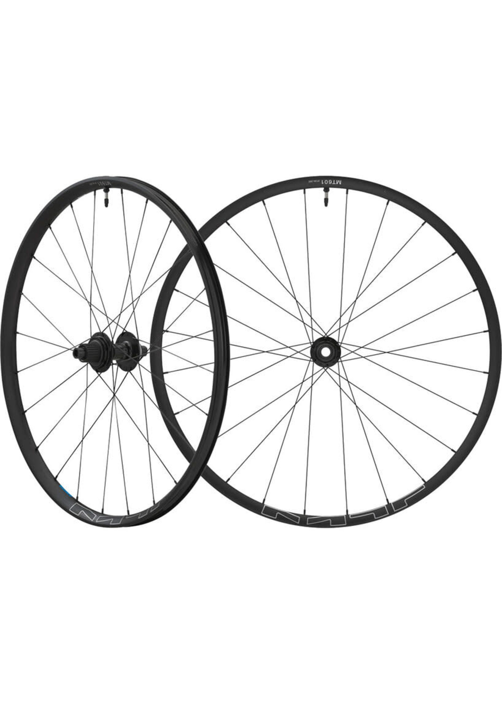 Shimano Paire de Roues Shimano, WH-MT601-B-27.5, 24 Rayons ,, Axe Traversant (thru-axle), TUBELESS, Disque