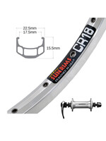 Sun Ringlé Roue Avant 26", Jante Sun Ringlé CR-18, Moyeu Shimano Alivio RM70, Rayons DT Champion, Argent