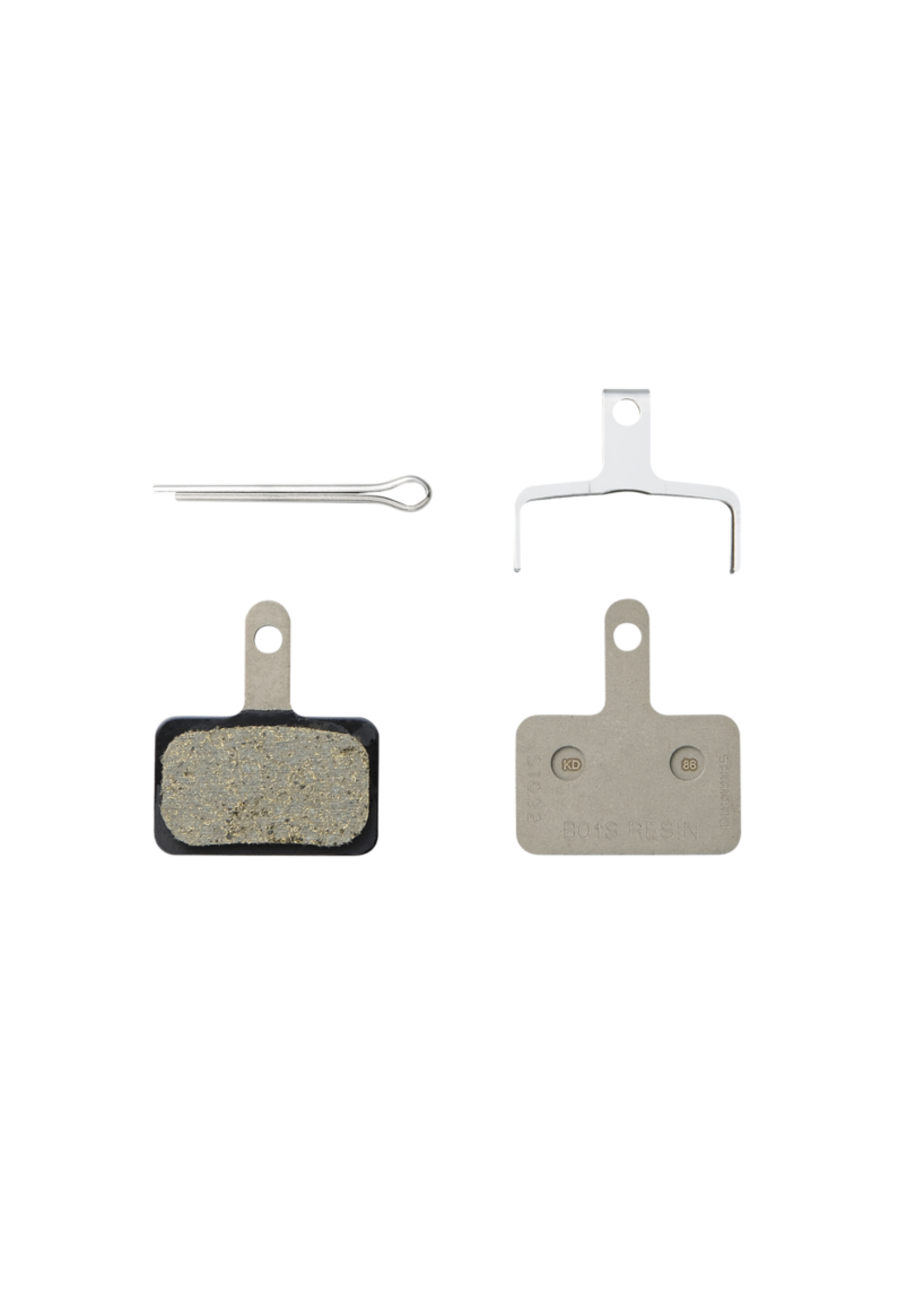 Shimano Paire de Plaquettes de Freins à Disque Shimano Type B B05S-RX avec Goupille et Ressort