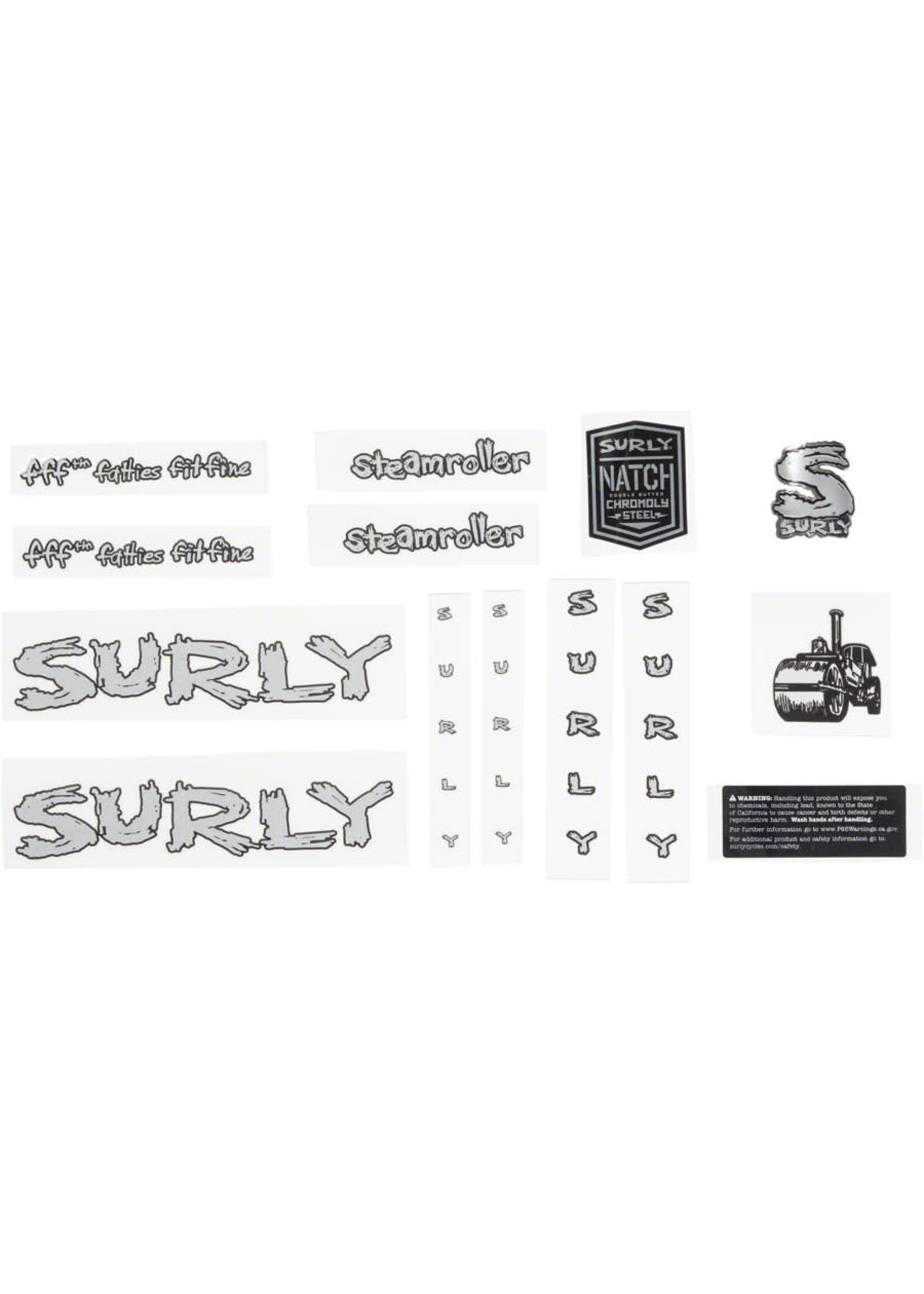 Surly Surly Steamroller Decal Set - Silver