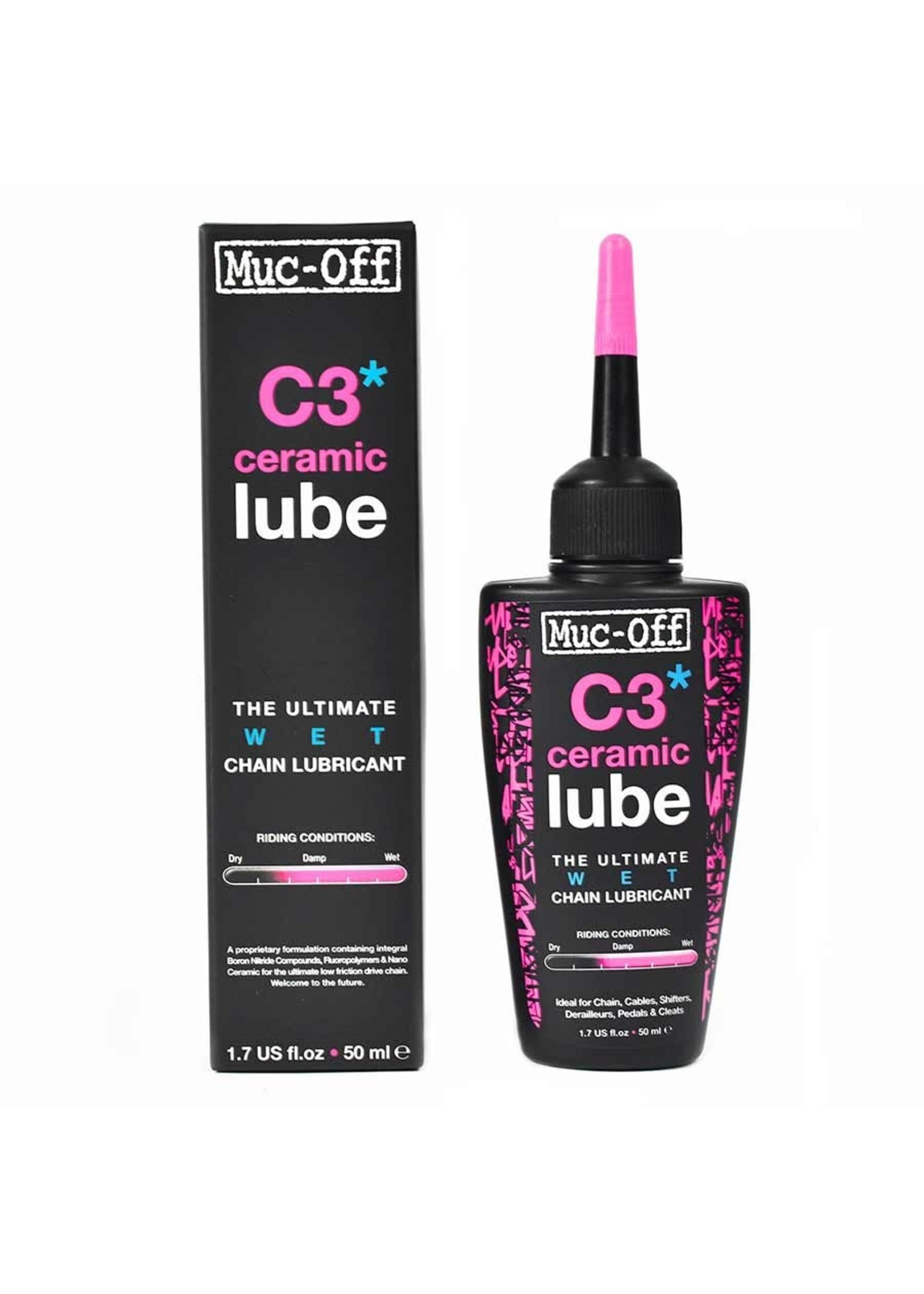 Muc-Off Muc-Off, C3 Wet Ceramic, Chain lubricant, 120ml