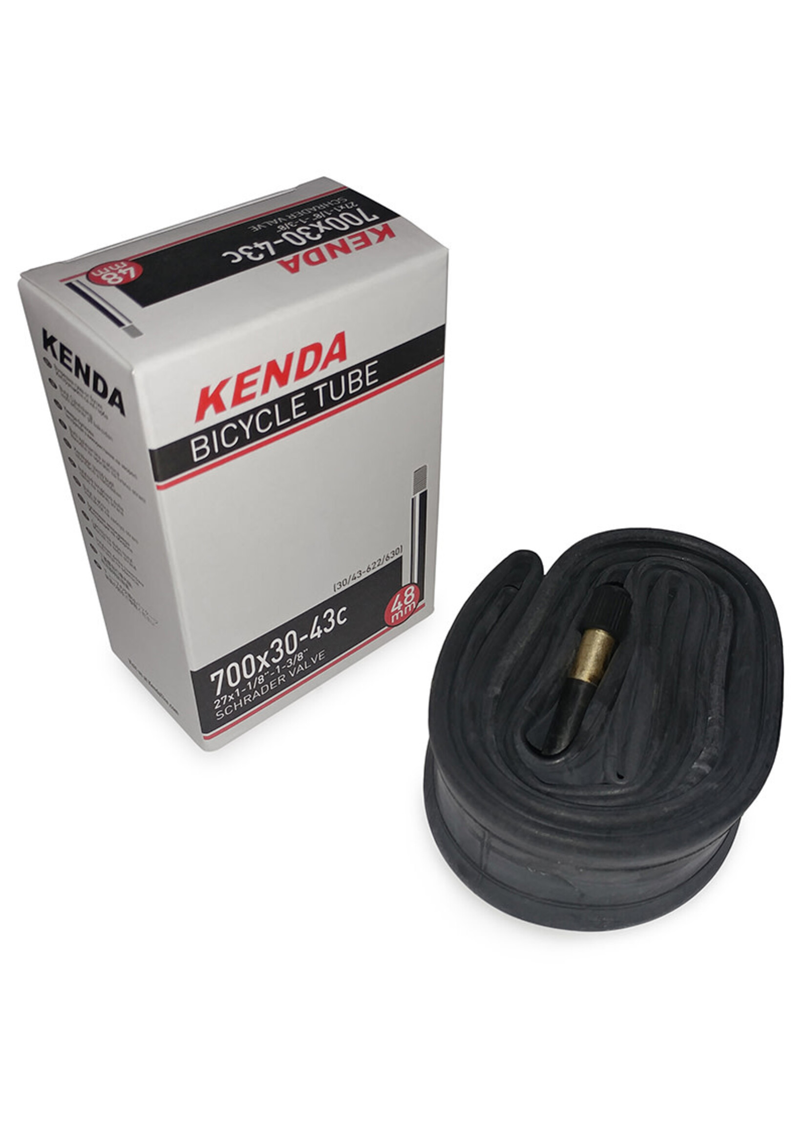 Kenda Chambre à Air Kenda 700C x 28-35 mm (27X1-1/8"X1-1/4"), Valve Shrader 48 mm