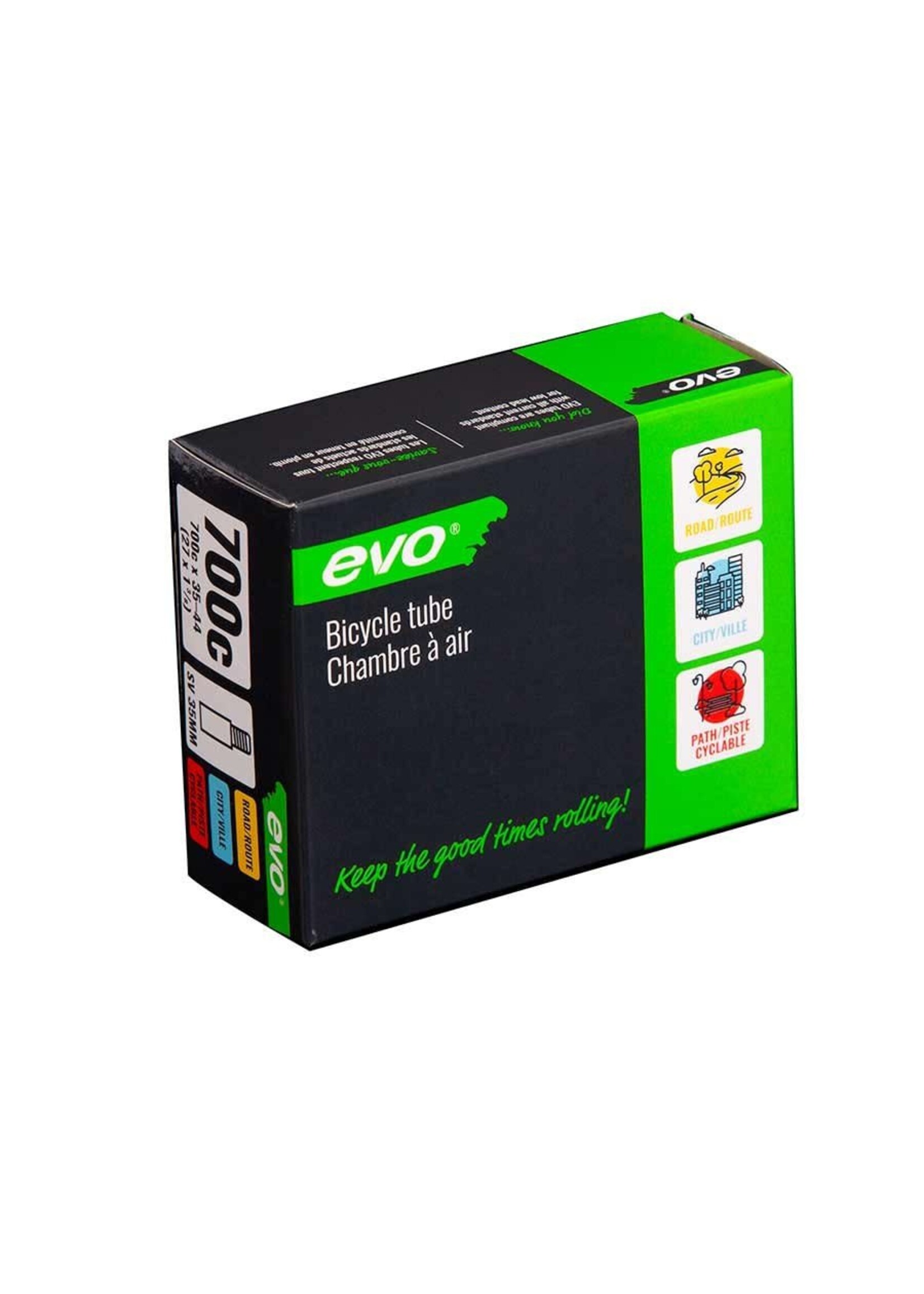 Evo Chambre à air Evo 700C X 35-44mm, Valve Shrader 48mm