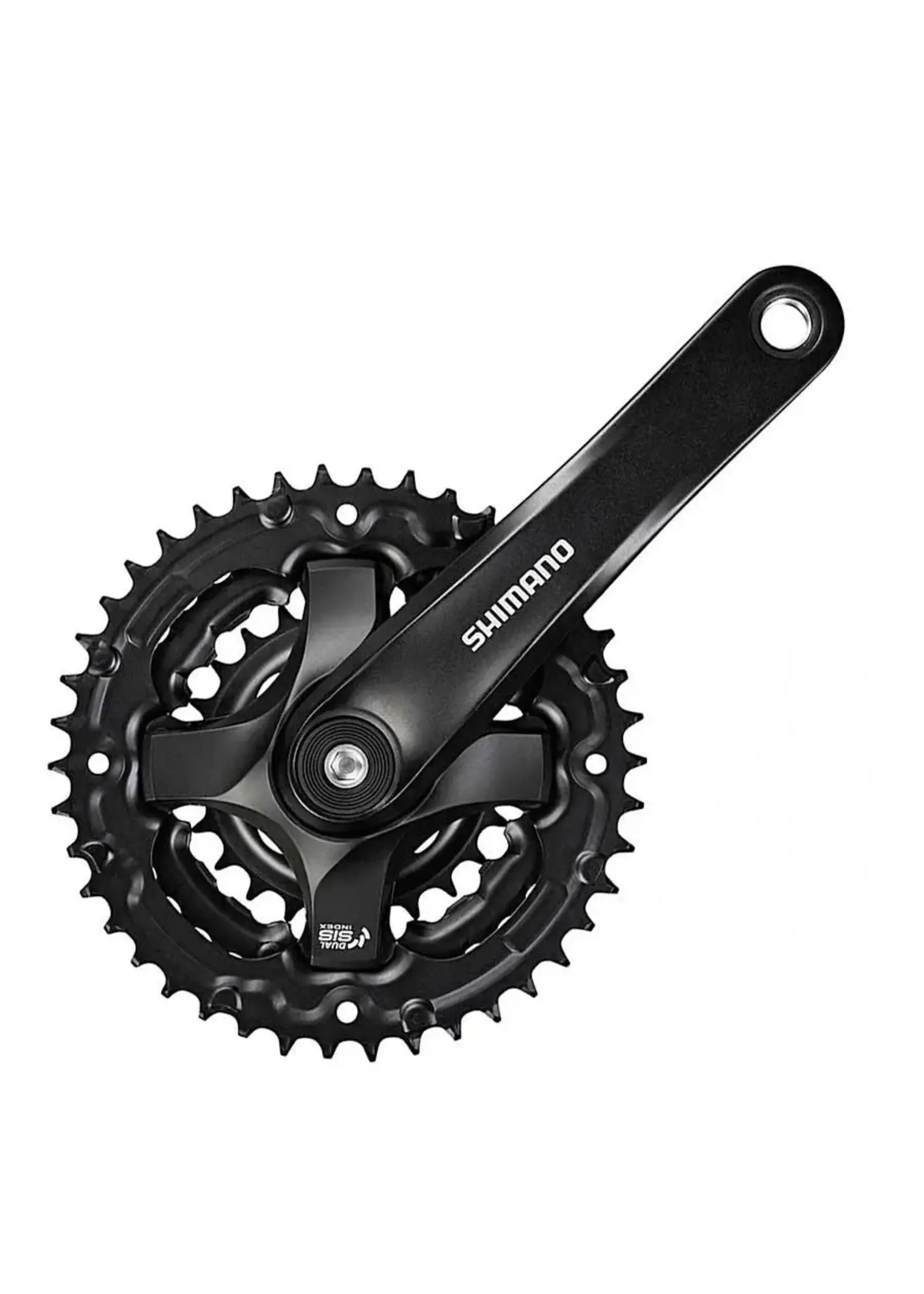 Shimano Shimano, FC-TY501, Pédalier, 6/7/8 vit., 175mm, 24/34/42D, Rivete, Carre, 47.5mm, Noir