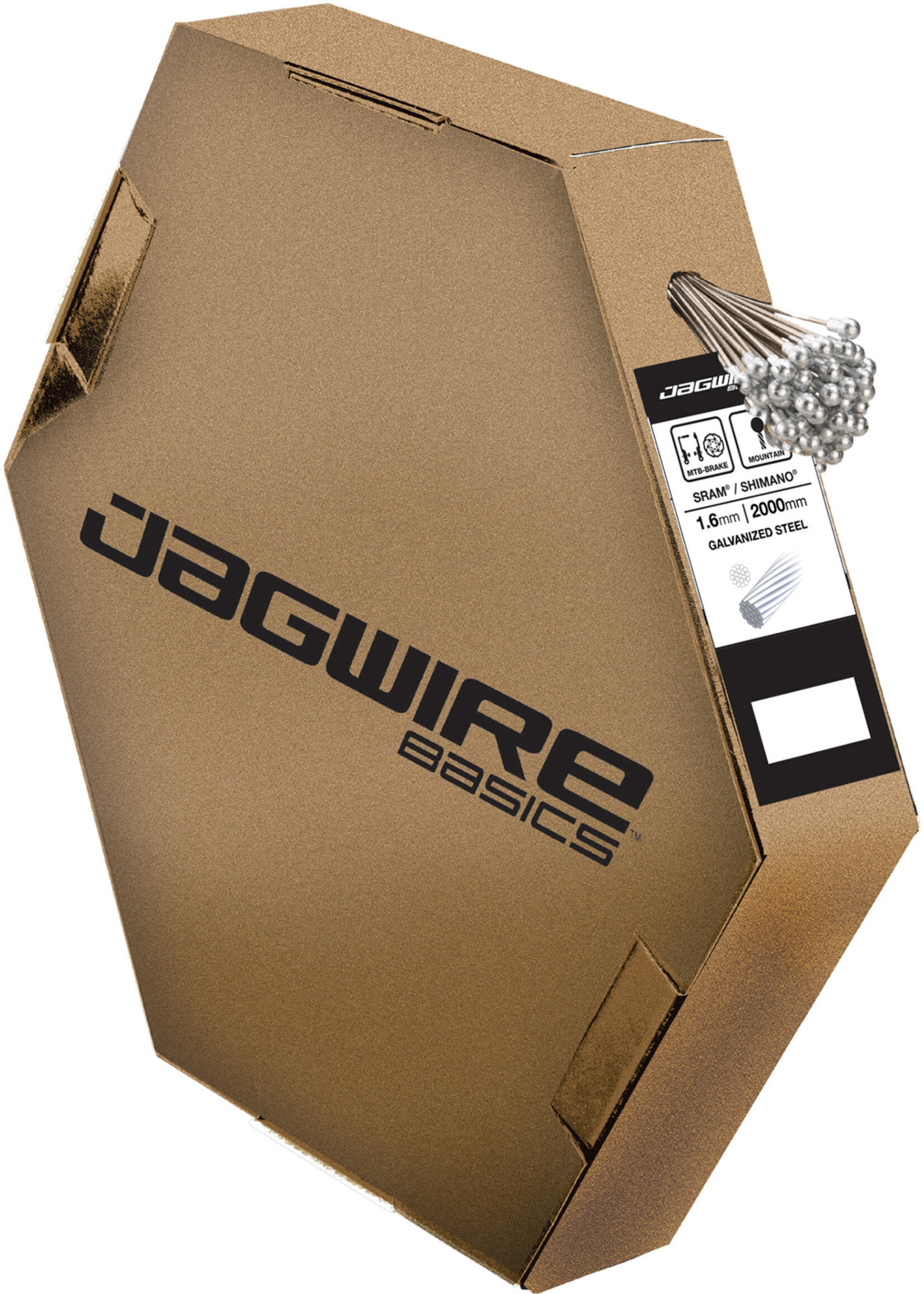 Jagwire Boite de 100 Câble de Vitesse Jagwire SRAM/Shimano Inox 2300mm