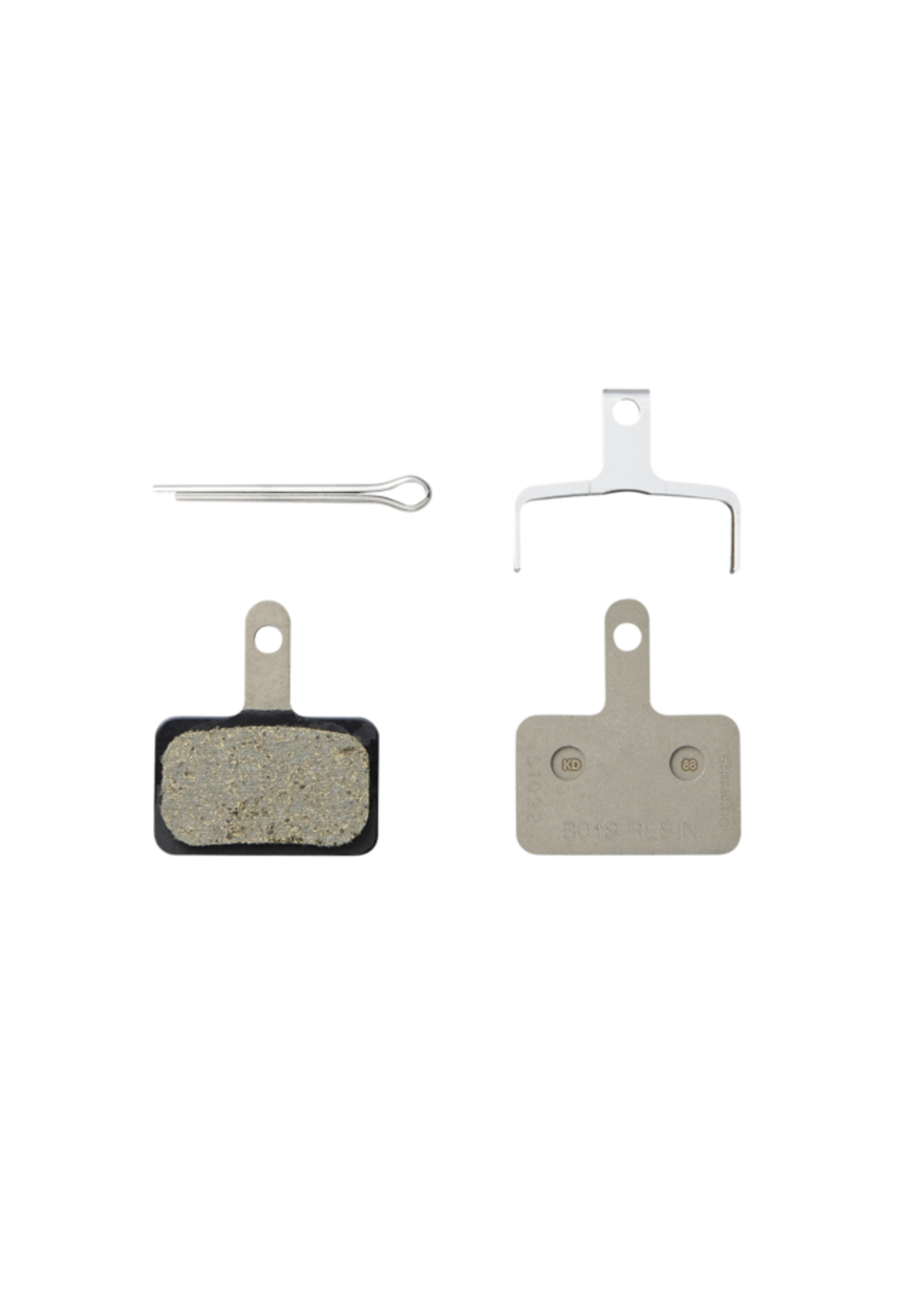 Shimano Paire de Plaquettes de Freins à Disque Shimano Type B B05S-RX avec Goupille et Ressort