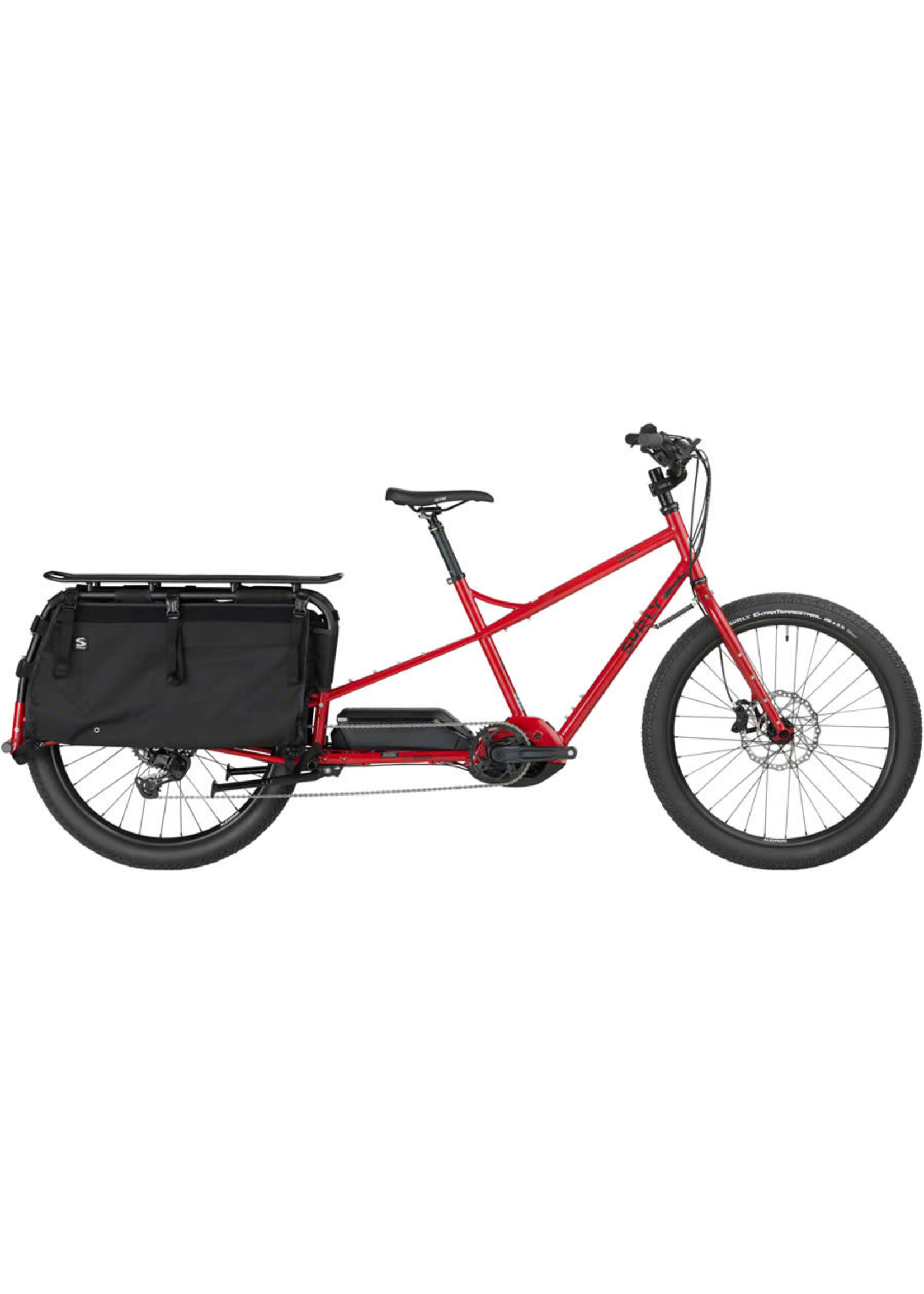 Surly Vélo Cargo à Assitance Électrique Surly Big Easy, Rouge Brique, Moyen