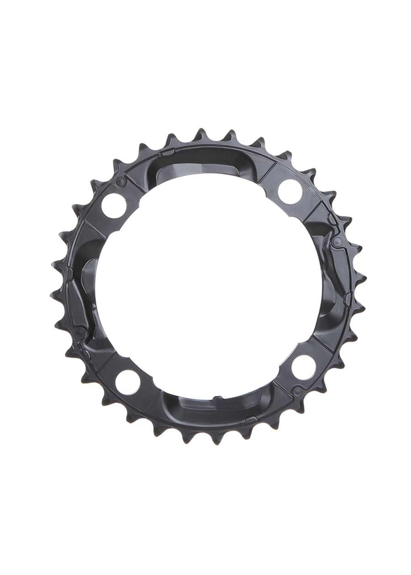 Shimano Plateau Centre Shimano, 36T, 9sp, BCD: 104mm, 4 Bolt, Deore FC-M590, 26/36/48, Aluminum, Black