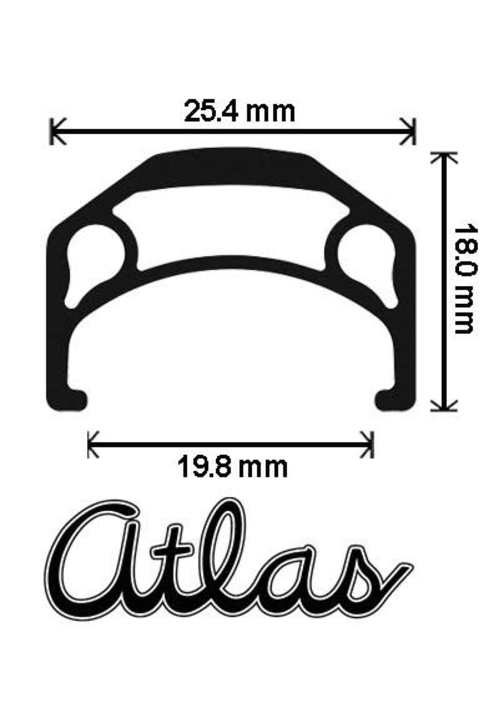 Velocity Jante Vélocity Atlas, 700C, 36T, Surface Non Machiné, Argent