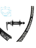 Alexrims Roue Avant 650B Jante Alexrims MD21, Moyeu Shimano Deore M6000, 32 Rayons Pillar Inox Noirs
