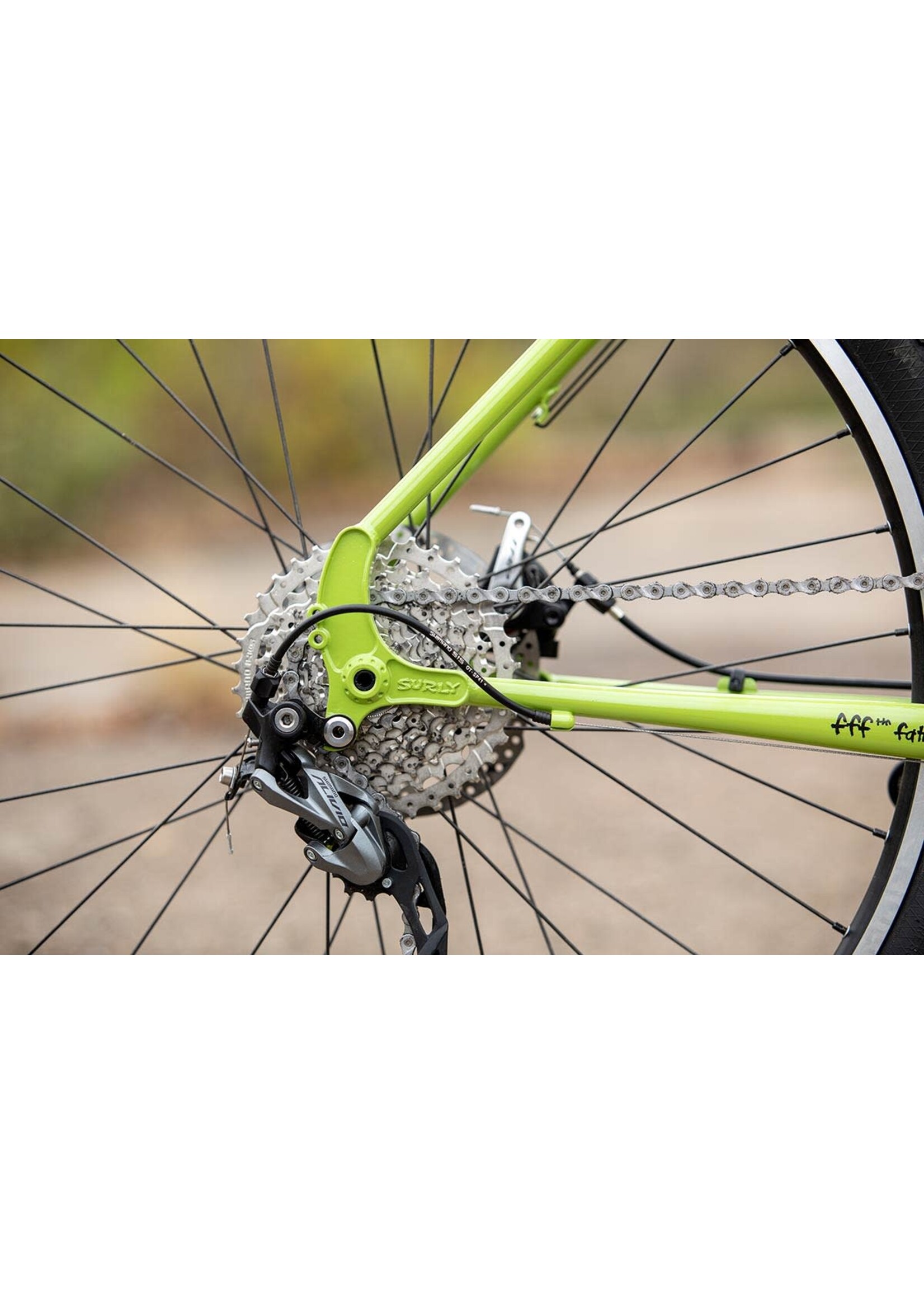 Surly Cadre Surly Disc Trucker 26", Vert Soupe Pois & Lime, 54 cm