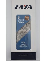 TAYA Chaîne 8 Vitesses Taya Octo, Argent/Argent