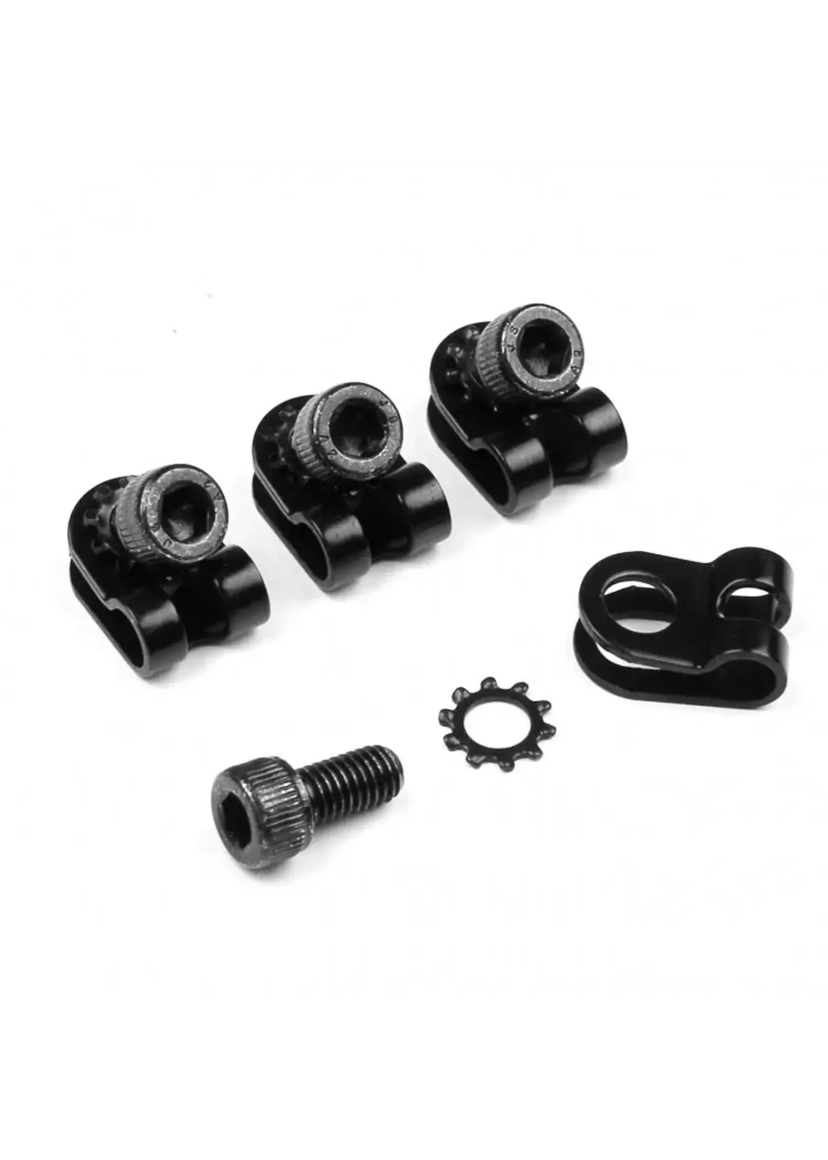 Velo Orange Ensemble de 4 Fixations pour Garde-Boues Velo Orange R-Clip, Noir