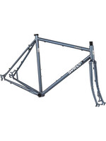 Surly Ensemble Cadre et Fourche Surly Straggler  - 650b, Acier, Bleu, 38cm