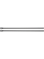 Salsa Cycles Salsa Tiges extra-longue 8mm x 370mm Paire, Noir