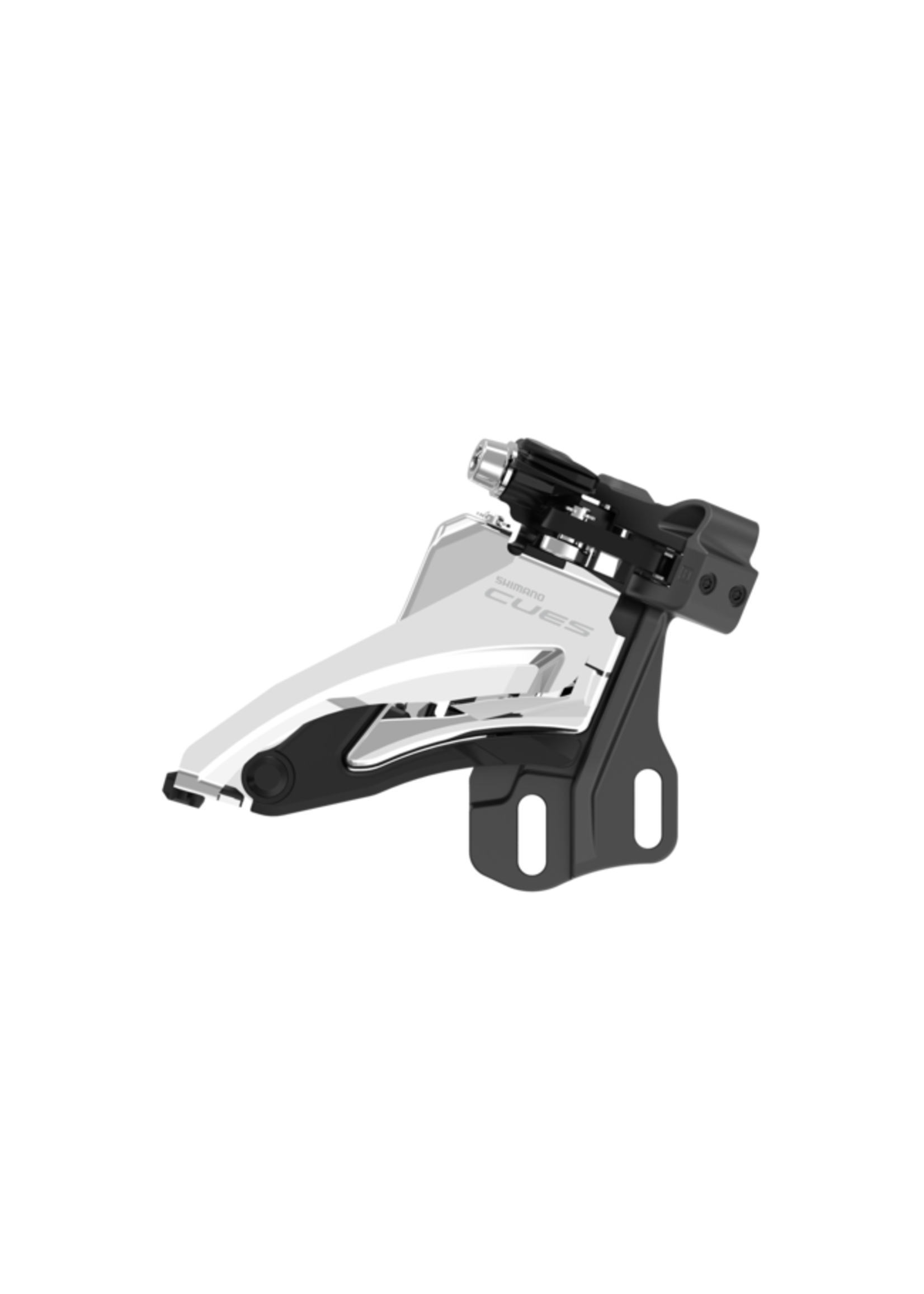 Shimano Dérailleur avant, FD-U6000-E, CUES, FOR 2X10/11, SIDE SWING, FRONT-PULL, E-TYPE (W/O BB PLATE), CS-ANGLE: 64-69, FOR TOP GEAR: 36T/40T, CL: 48.8/51.8MM
