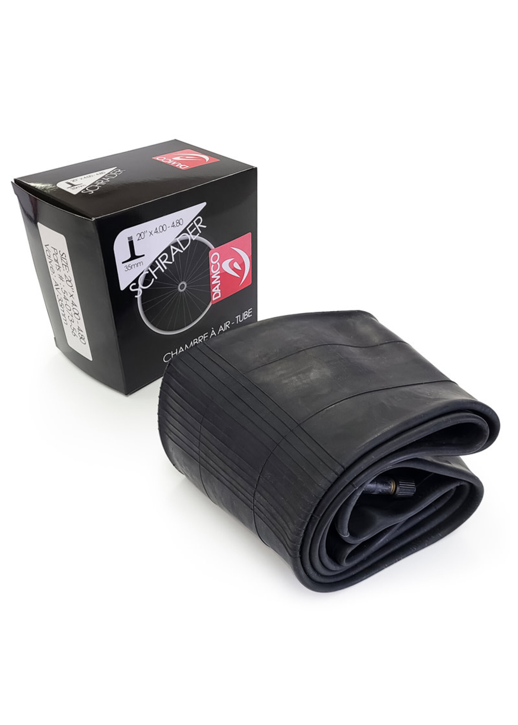 Damco Chambre à Air Damco Fatbike 20" X 4,00" à 4,80", Valve Shrader