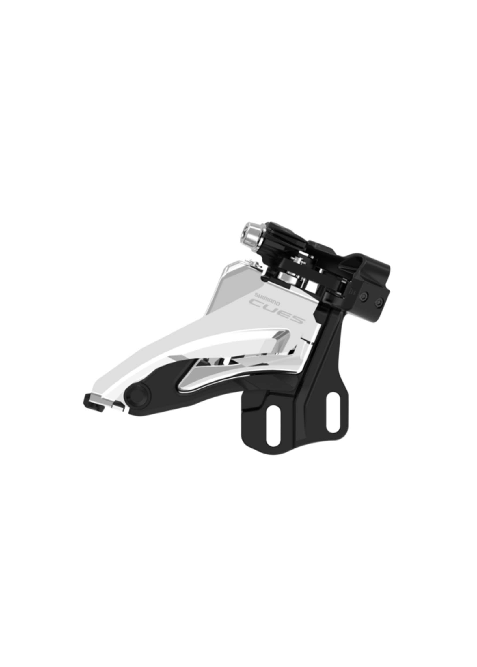 Shimano Dérailleur avant, FD-U4000-E, CUES, FOR 2X9/10, SIDE SWING, FRONT-PULL, E-TYPE (W/O BB PLATE), CS-ANGLE: 64-69, FOR TOP GEAR: 36T/40T, CL: 48.8/51.8MM