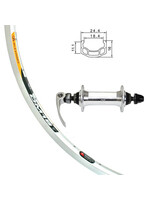 Alexrims Roue Avant 700C, Jante Alexrims DM18 Argent, Moyeu Joytec QR, 36 Rayons DT Champion Argent