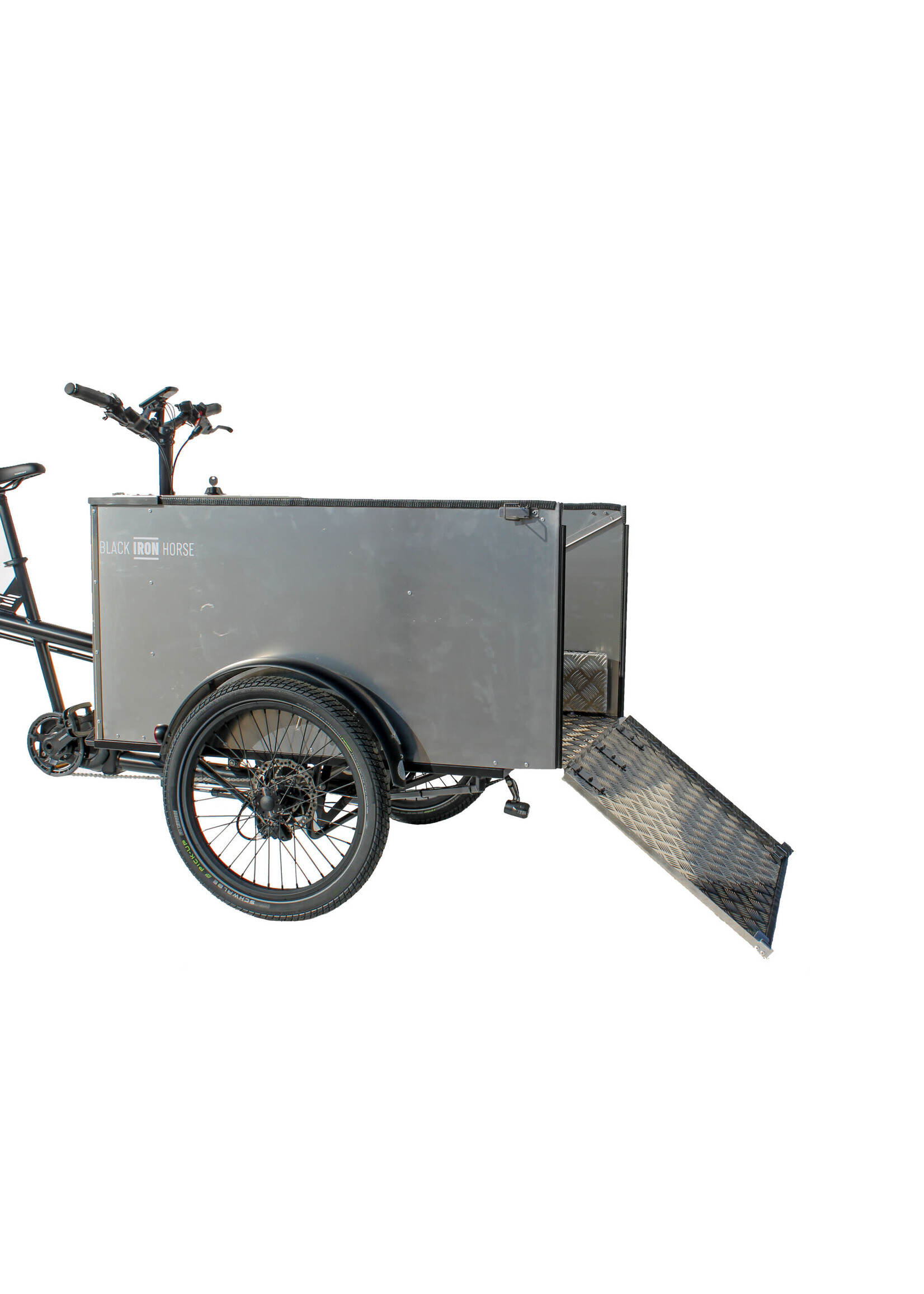 Black Iron Horse Triporteur Cargo à Assistance Électrique Black Iron Horse Ox Multi