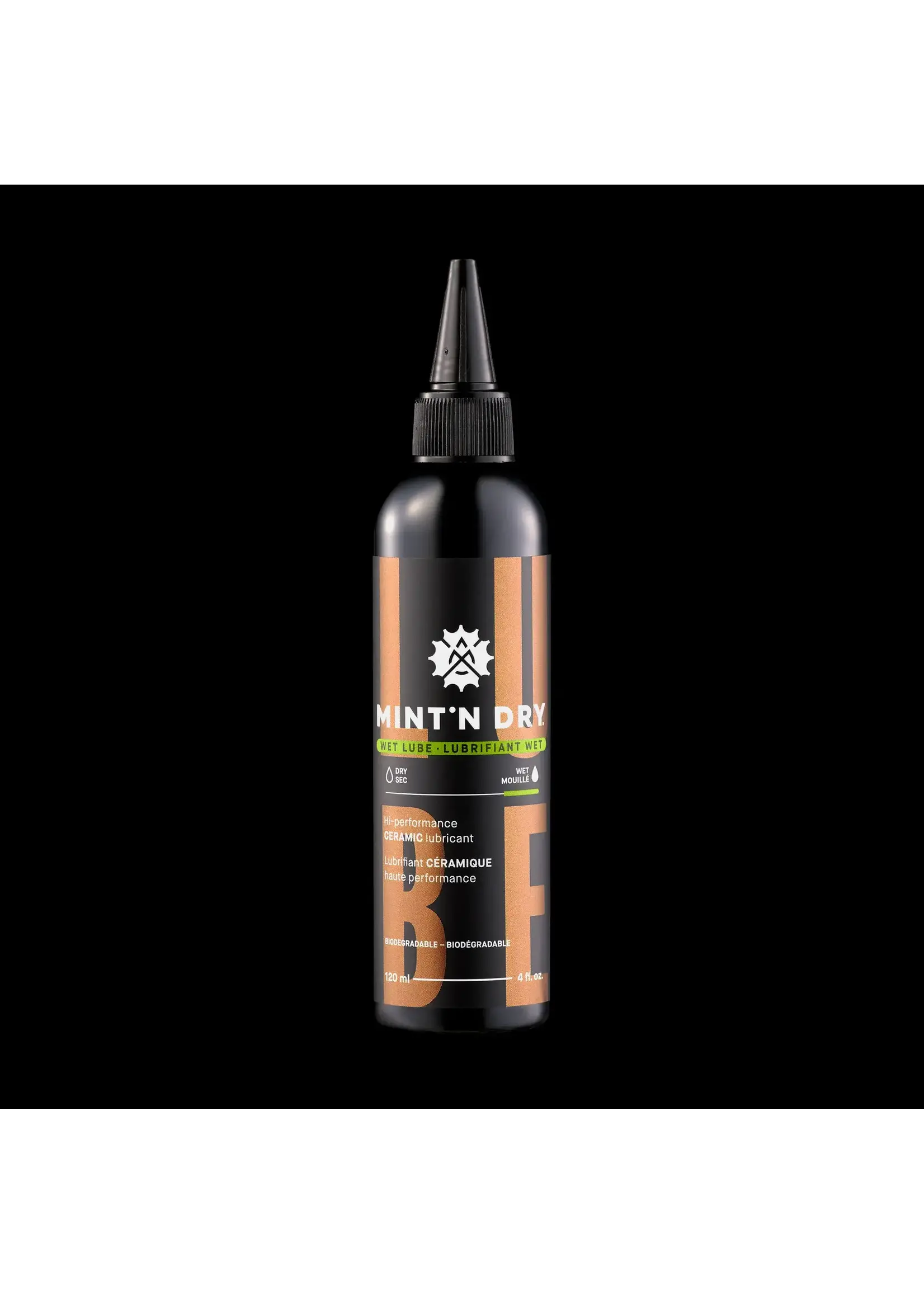 Mint'n Dry Lubrifiant à Chaîne Mint N' Dry  Conditions Mouillées, 120 ml