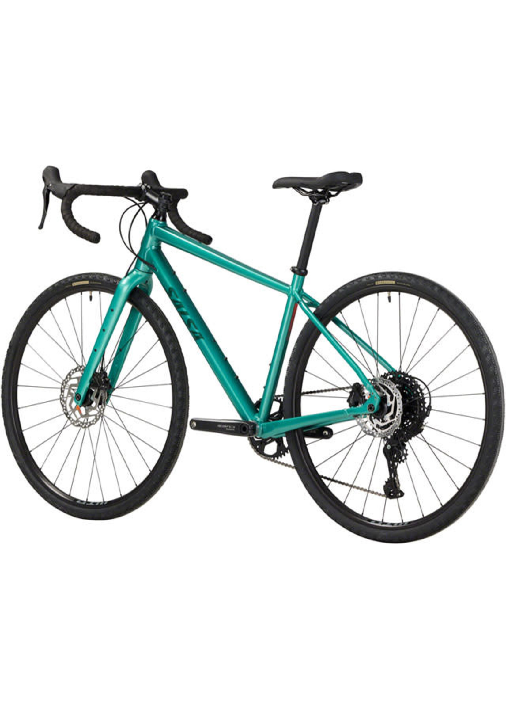 Salsa Salsa Journeyer Guidon Courbé Cues 1x10 - 700c, Aluminium, Vert Sarcelle, 57cm