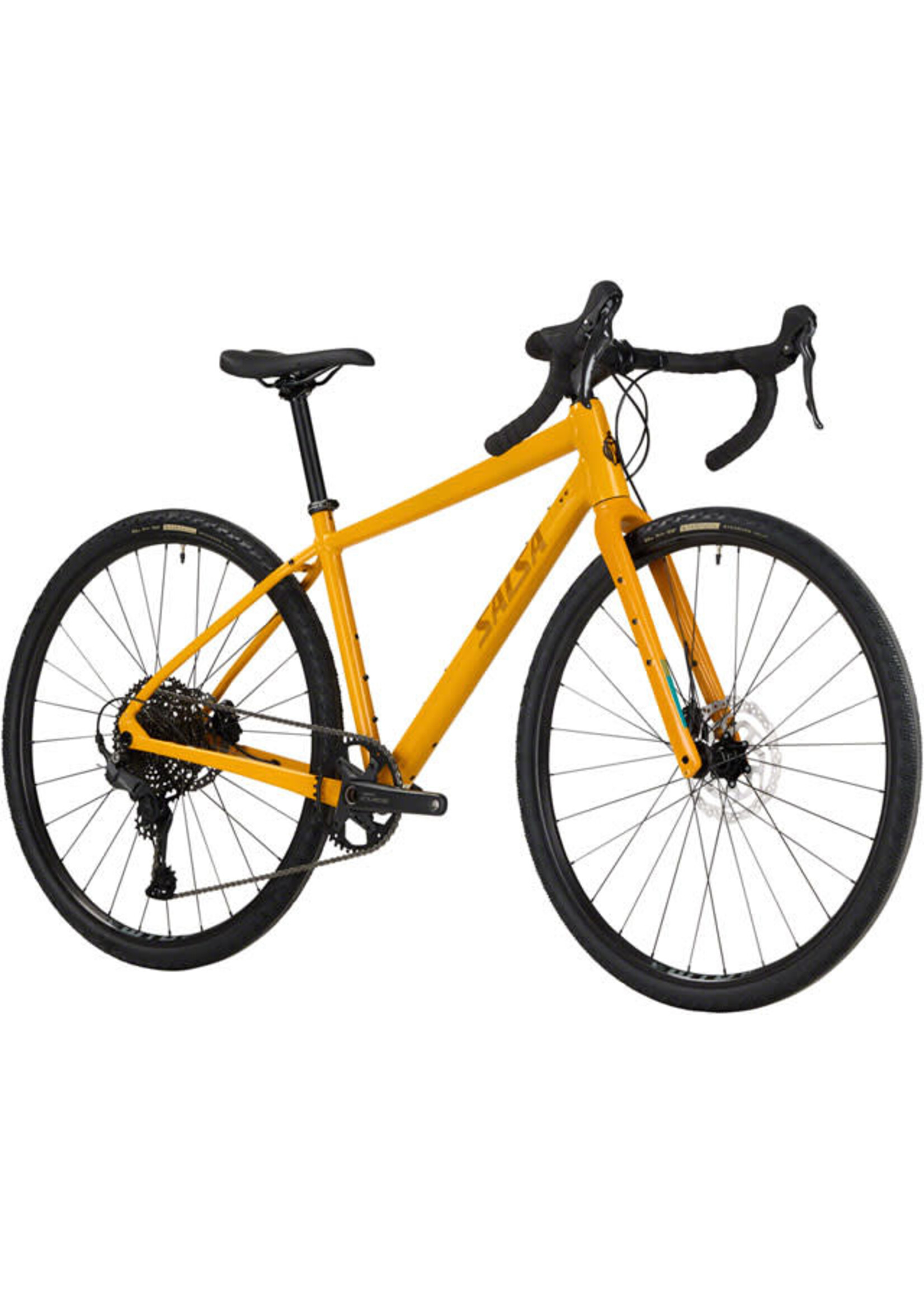 Salsa Salsa Journeyer Guidon Courbé Cues 1x11 - 700c, Aluminium, Moutarde, 55cm