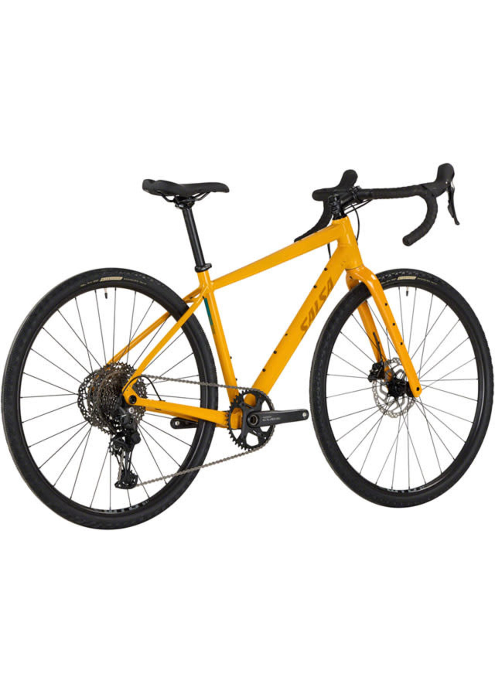 Salsa Salsa Journeyer Guidon Courbé Cues 1x11 - 700c, Aluminium, Moutarde, 55cm