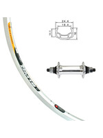 Alexrims Roue Avant 26" Jante Alexrims DM18, Moyeu Joytech Boulonné, 36 Rayons DT Champion