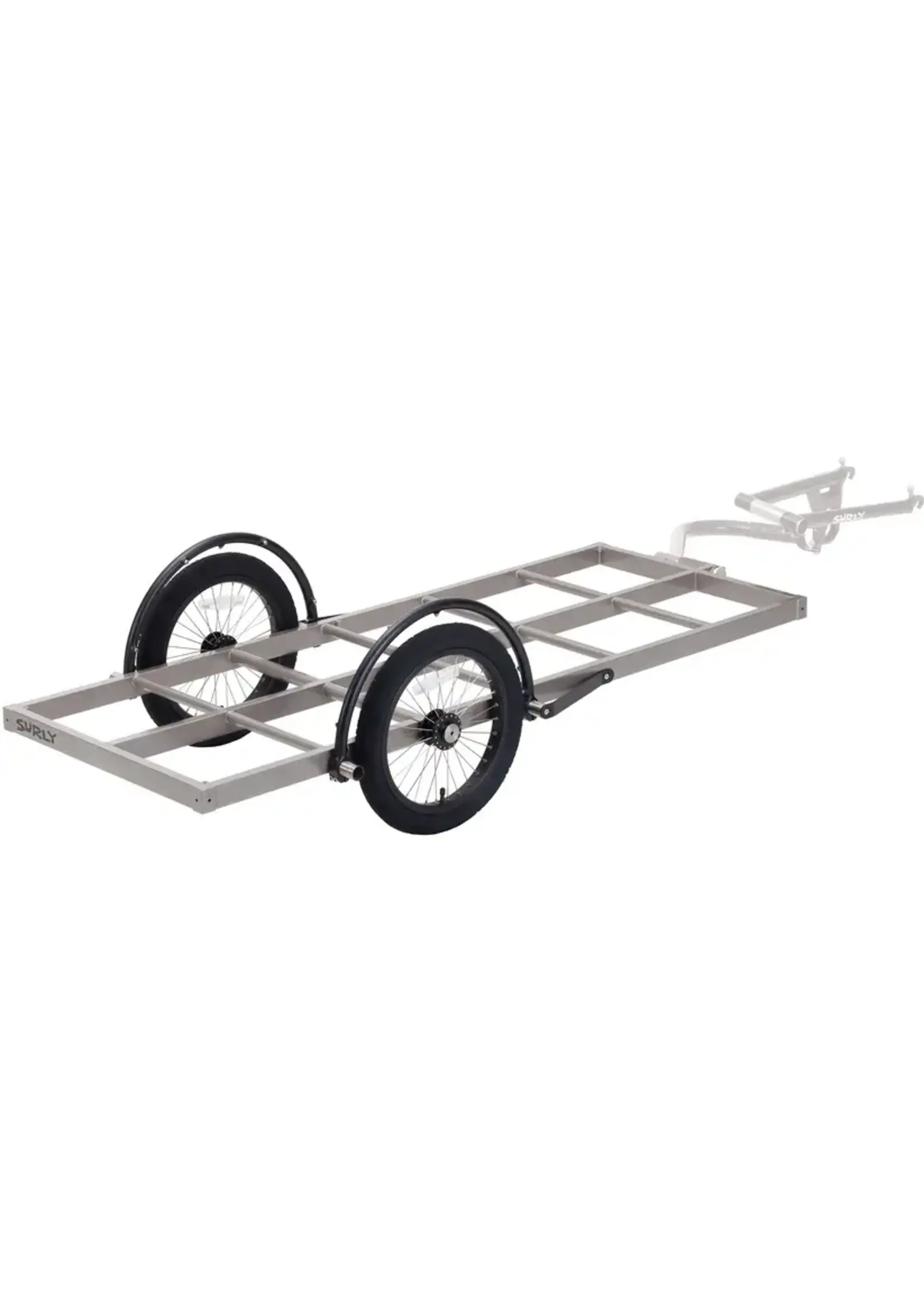 Surly Remorque Surly Bill, Plateforme longue, Roues 16", Grises