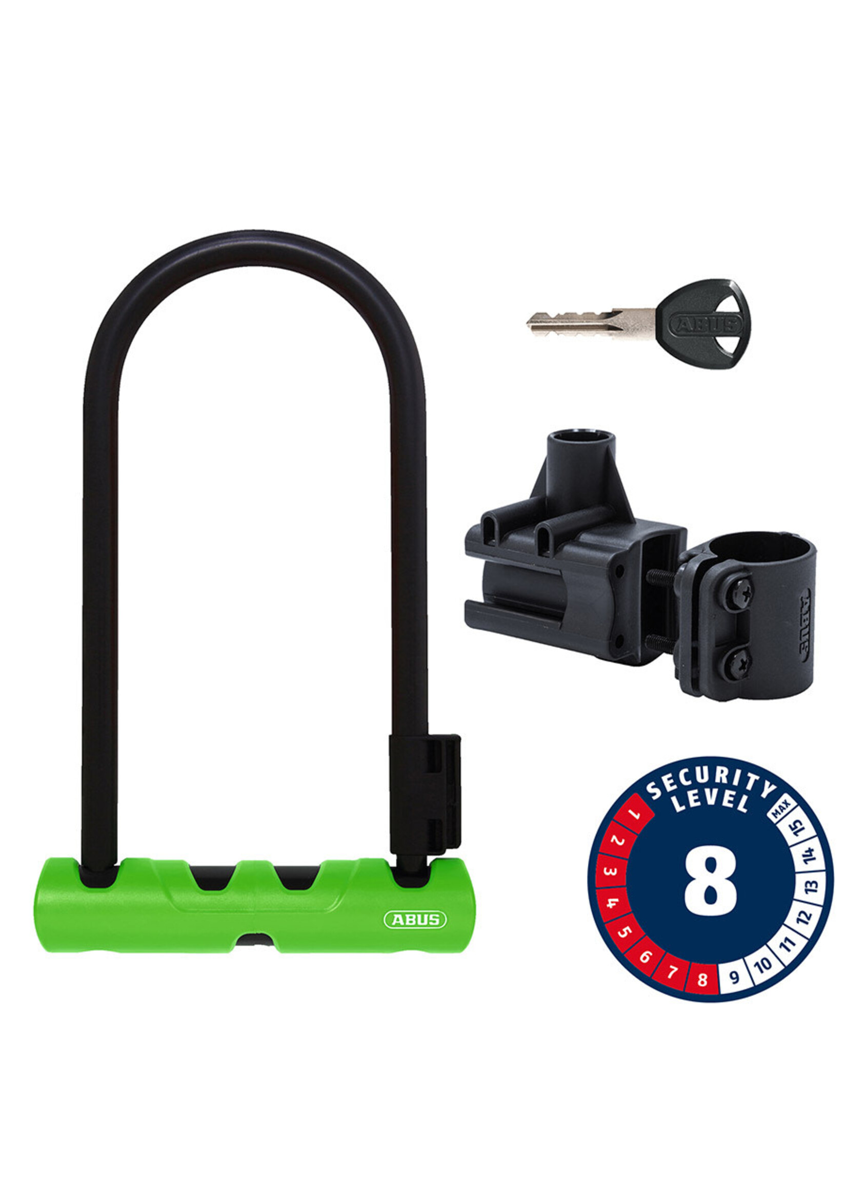 Abus Abus, Ultra 410K, Cadenas en U, Clé, 170x230mm, 6.7''x9'', Épaisseur en mm: 12mm, Vert