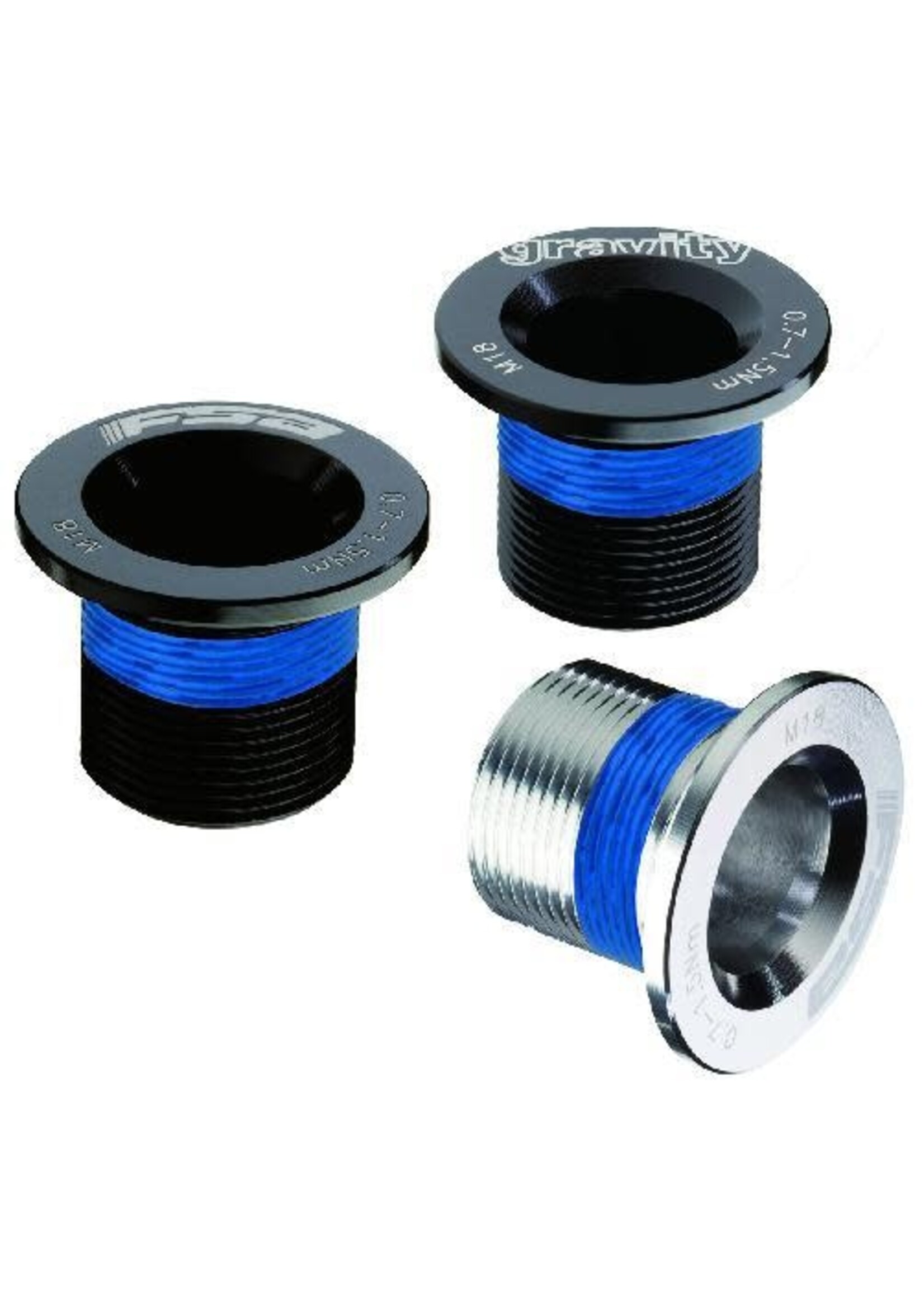 FSA Full Speed Ahead FSA, ML-140, Boulon de pedalier Mega Exo, M18, Alliage, Noir