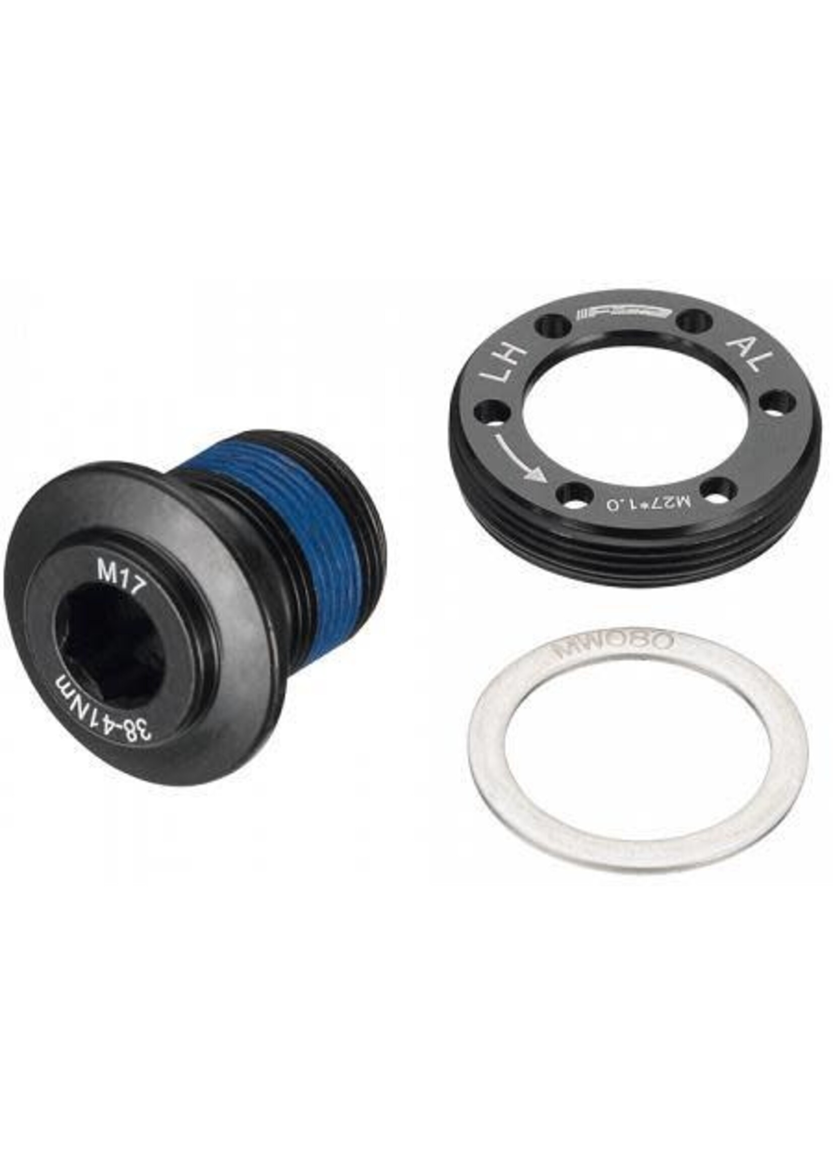 Full Speed Ahead FSA Crankset Part, Crank Bolt, Self-Extracting, M17, (MegaExo NBD Alloy 24mm Cranks)