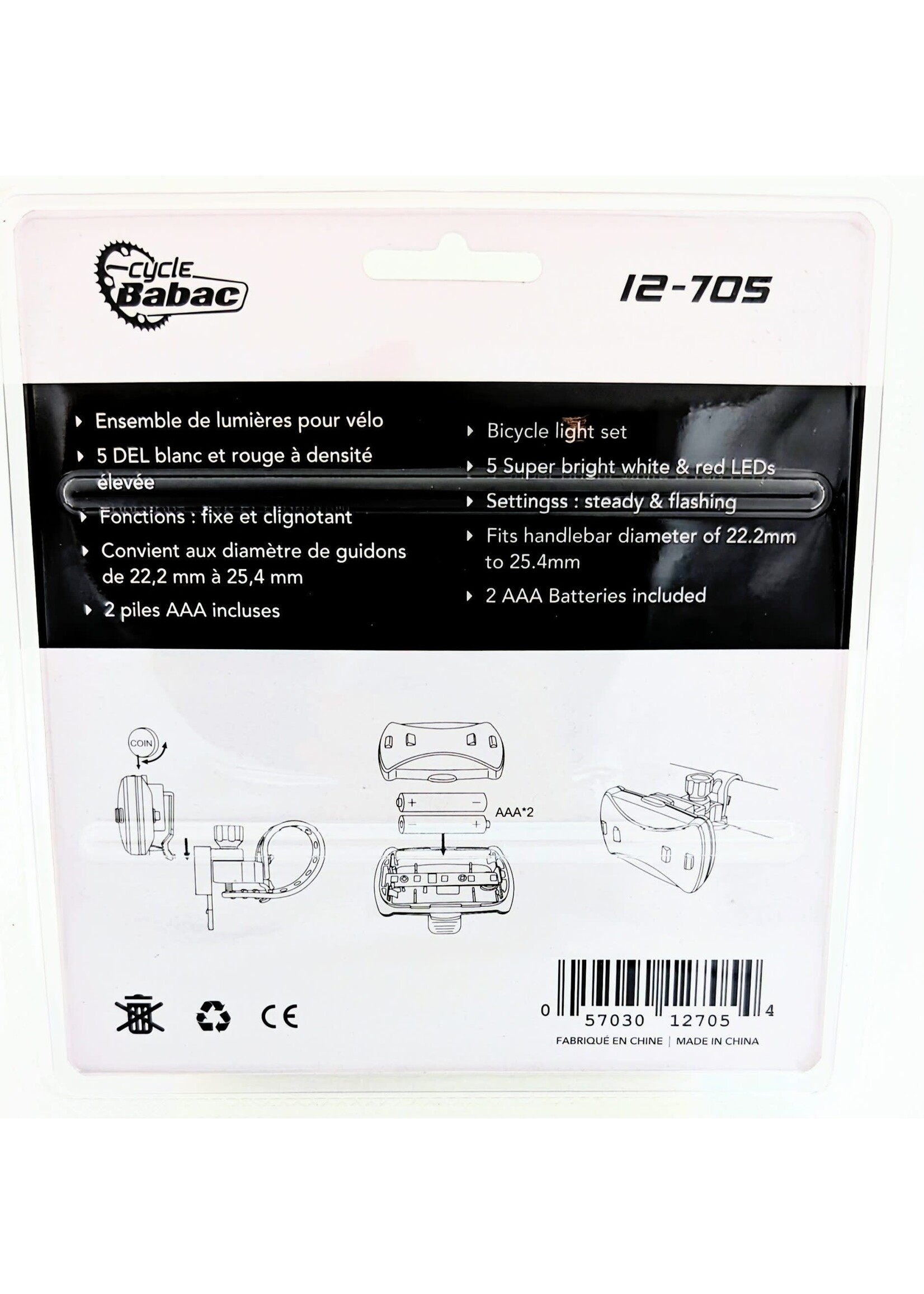 Babac Ensemble de Lumières Babac 5 Diodes