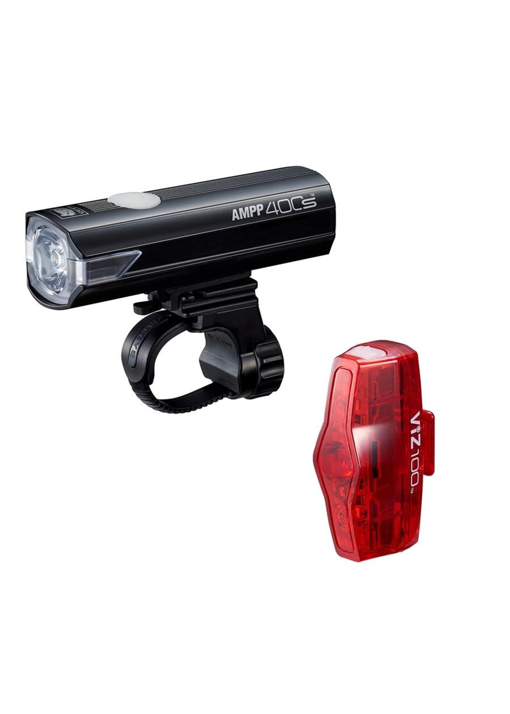 CatEye CatEye, AMPP400S/ViZ100, Lumière, Ensemble, Noir, Ensemble